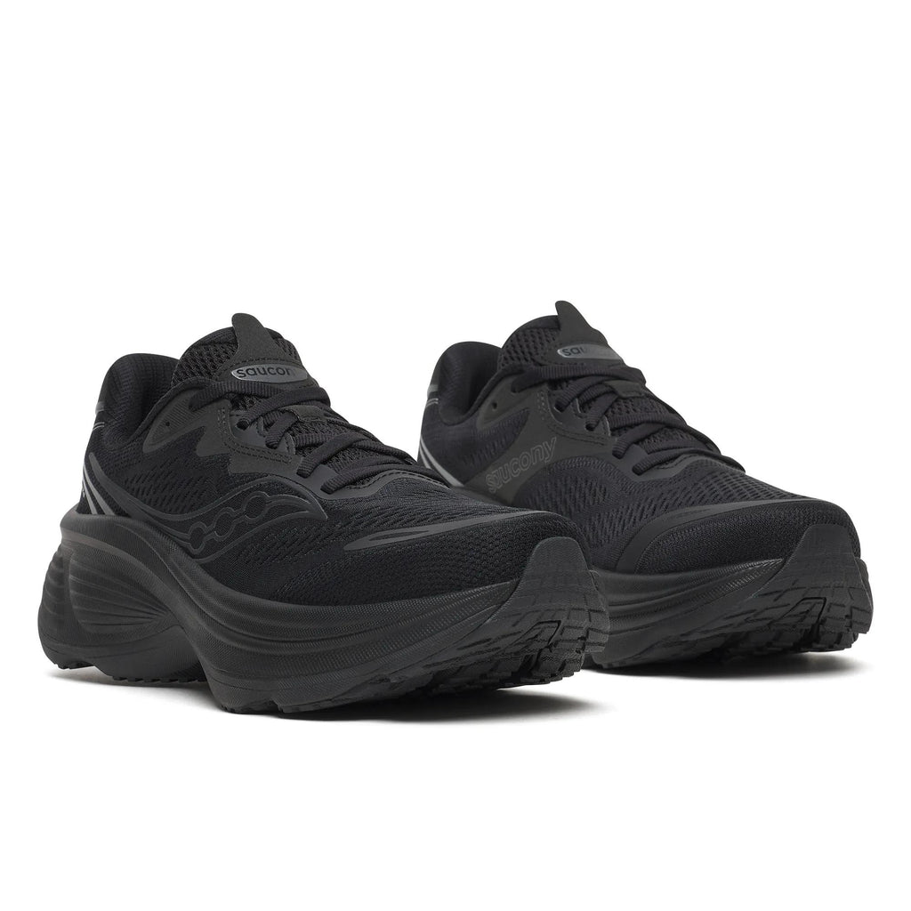 Saucony Women's Hurricane 26 1009 TripleBlack pair angle