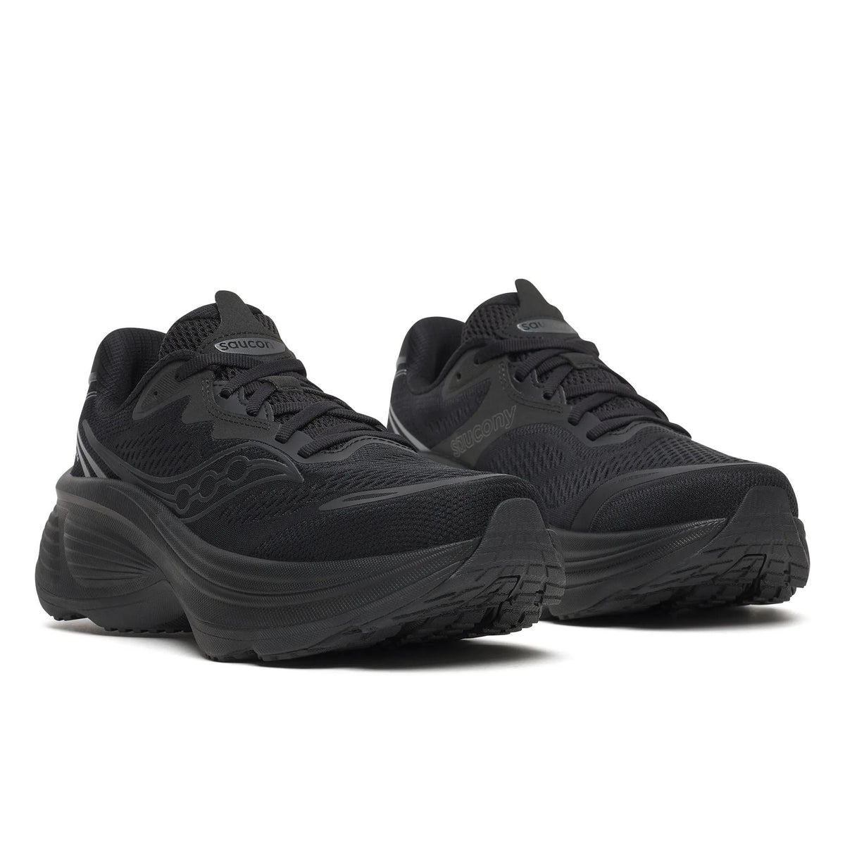 Saucony Women's Hurricane 26 1009 TripleBlack pair angle