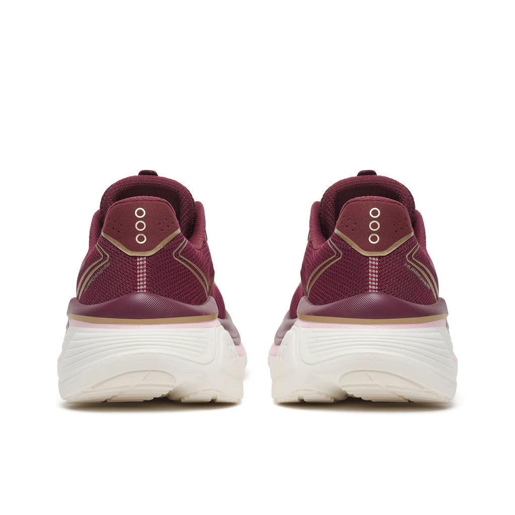 Saucony Women's Hurricane 26 1013 Maroon/Silk heel