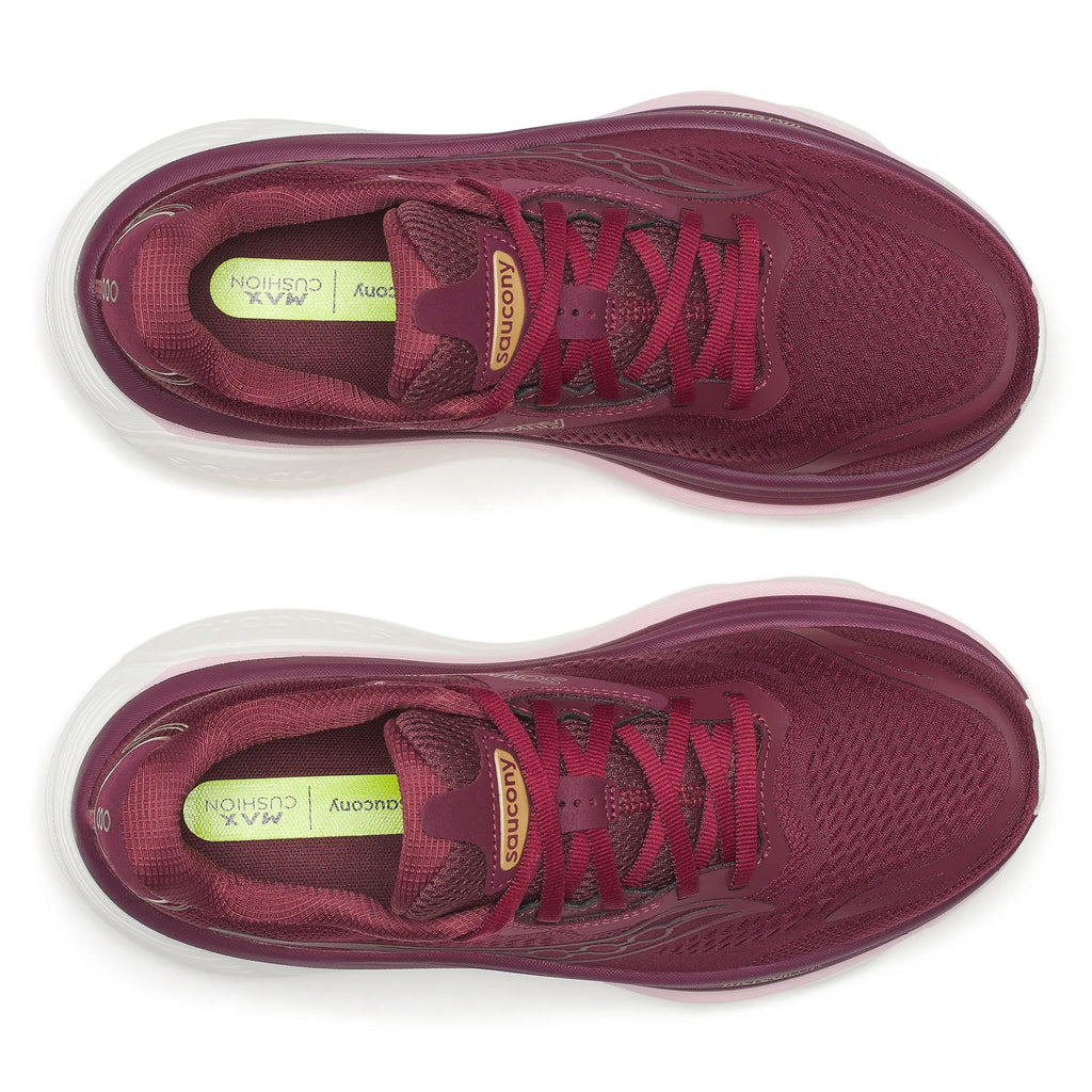 Saucony Women's Hurricane 26 1013 Maroon/Silk top