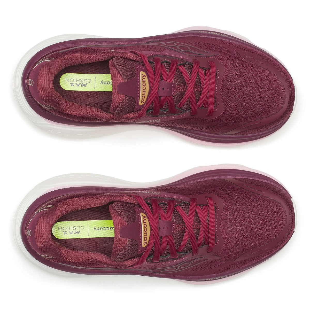 Saucony Women's Hurricane 26 1013 Maroon/Silk top
