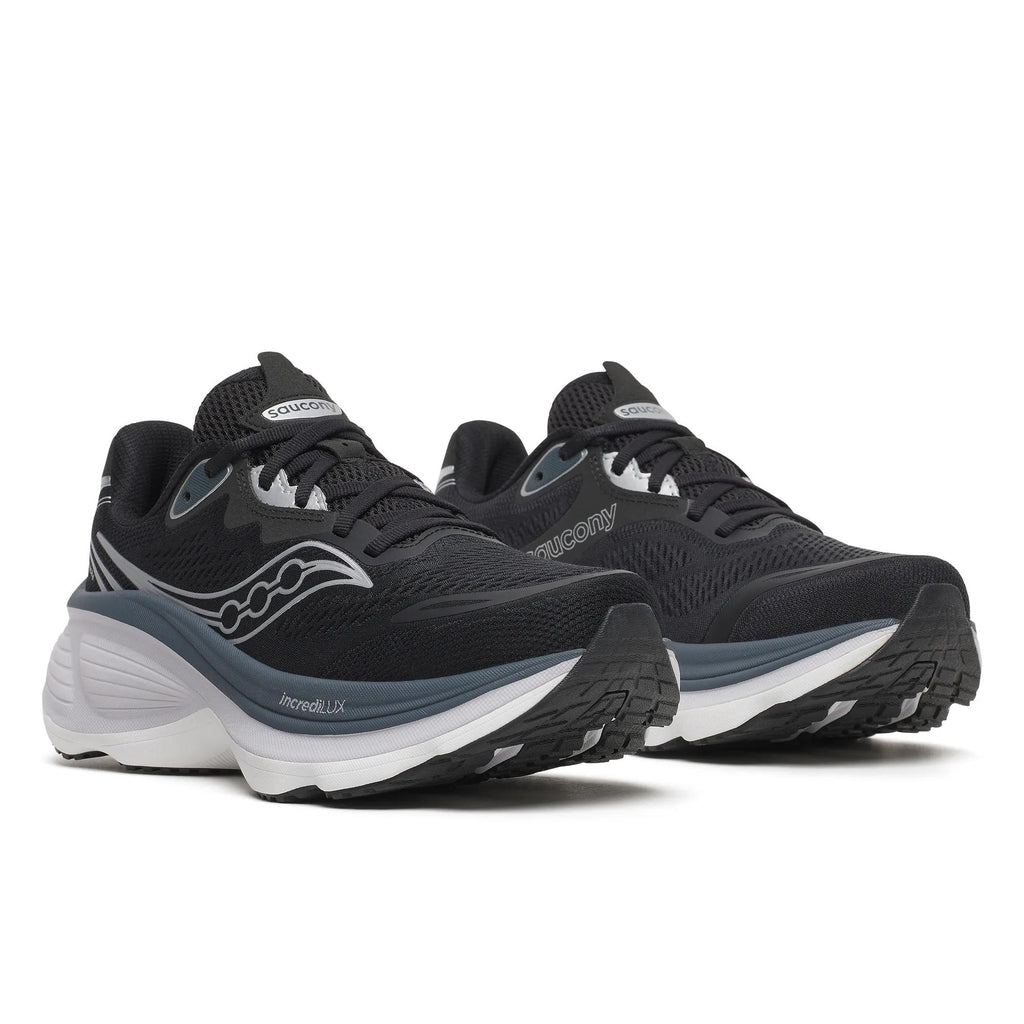 Saucony Women's Hurricane 26 1015 Black/Silver pair angle