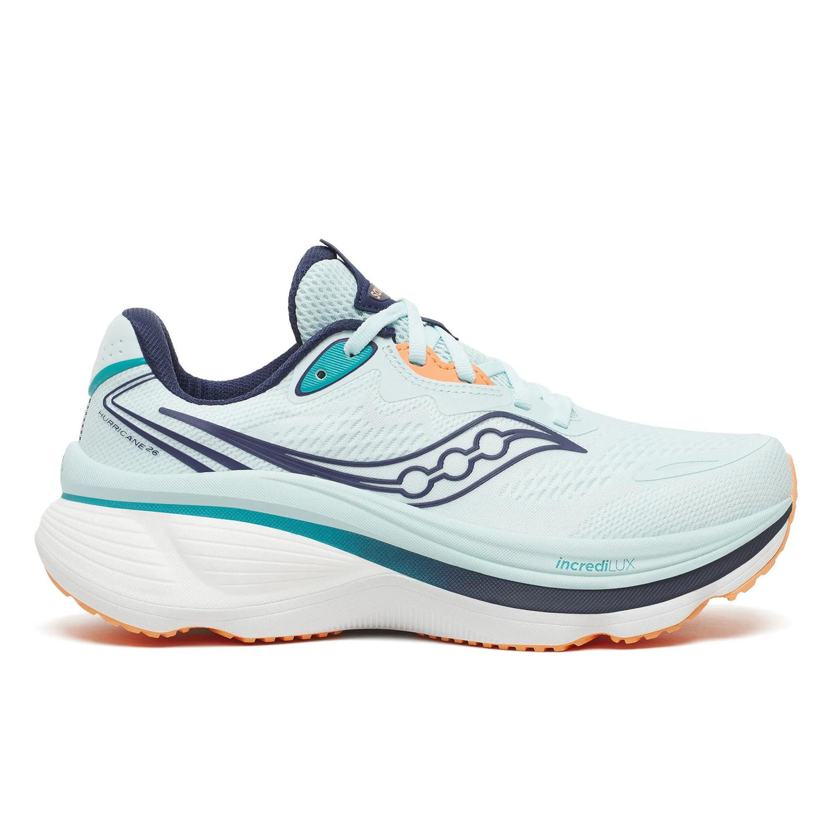 Saucony Women's Hurricane 26 1016 Spa/Naval lateral