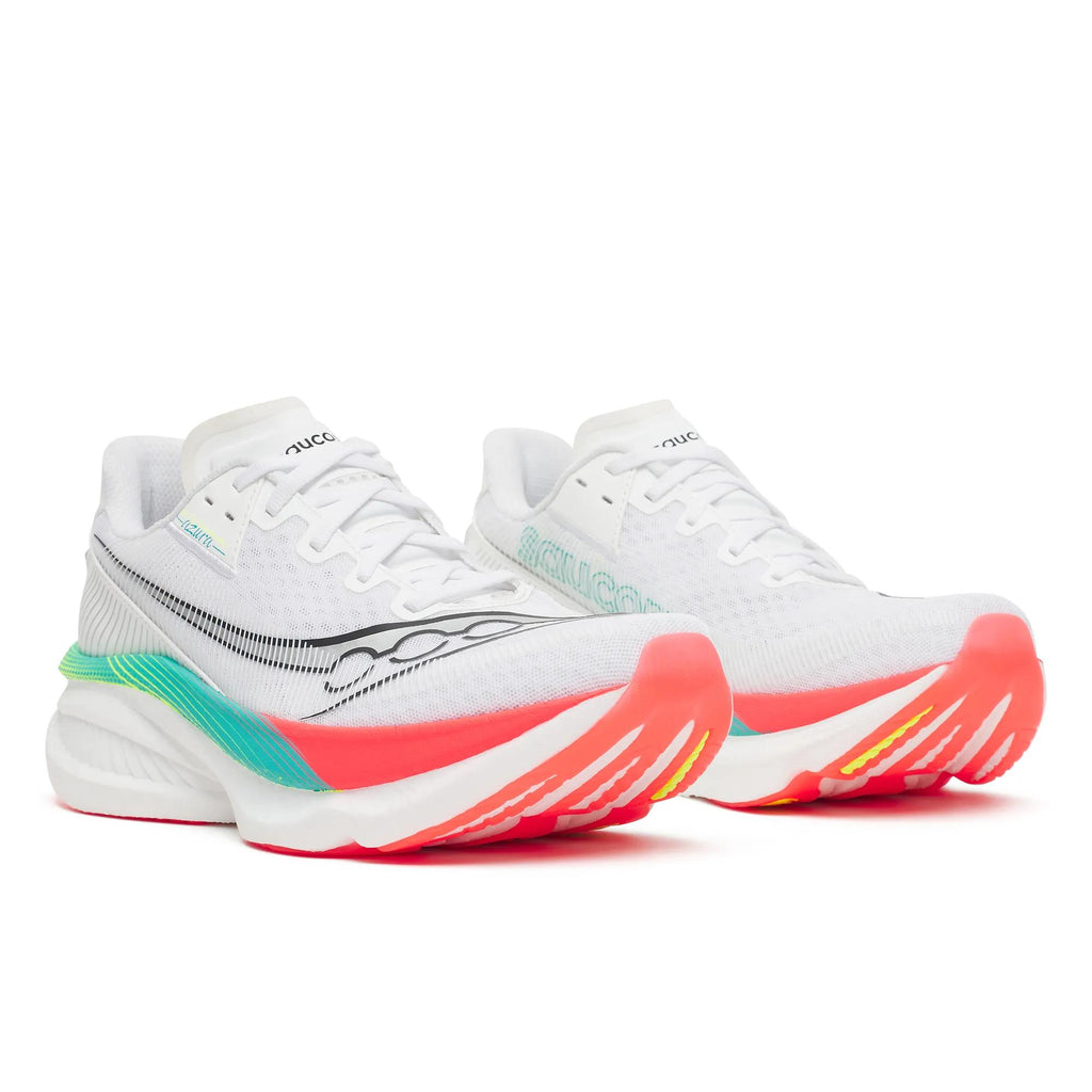 Saucony Men's Endorphin Azura 1041 White/Multi pair angle