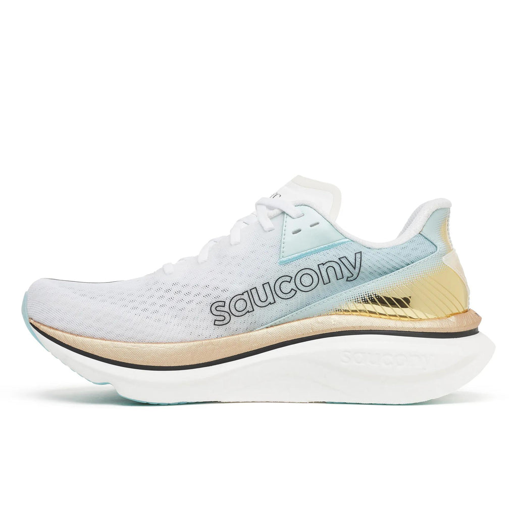 Saucony Men's Endorphin Azura 1046 White/Gold medial