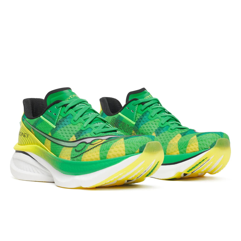 Saucony Men's Endorphin Azura 1047 Green/Yellow pair angle