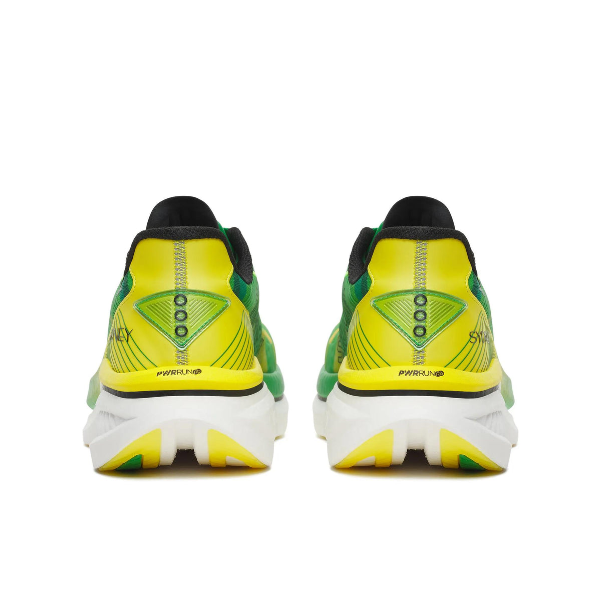 Saucony Men's Endorphin Azura 1047 Green/Yellow heel