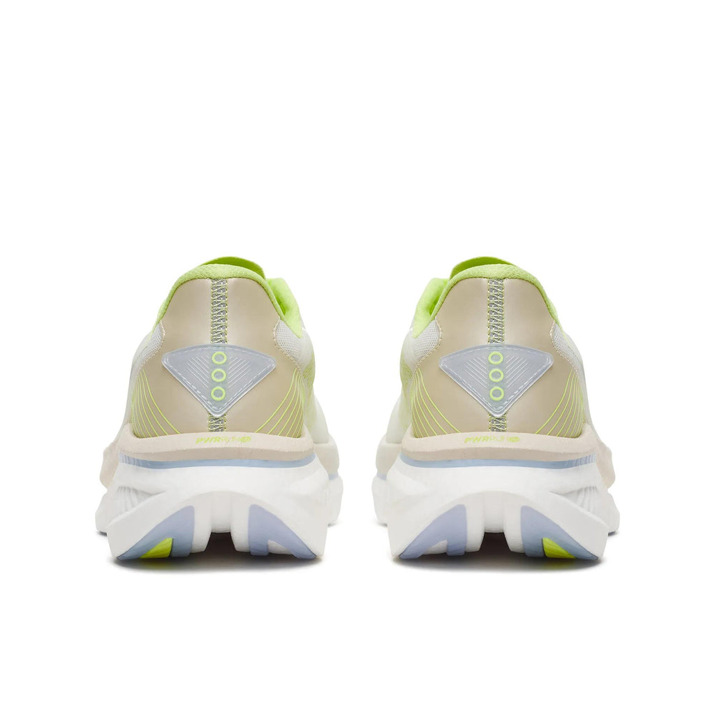 Saucony Women's Endorphin Azura 1008 Ivory/Tart heel