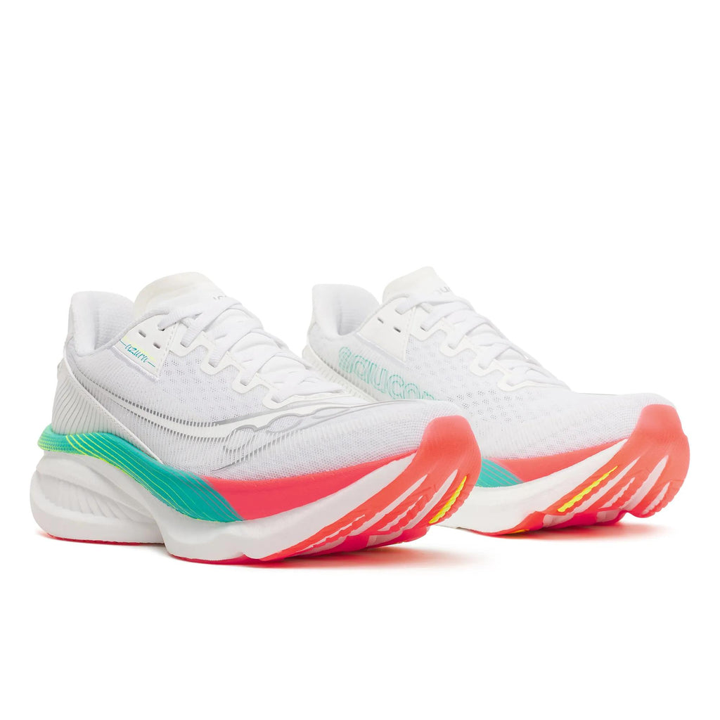 Saucony Women's Endorphin Azura 1032 White/Multi pair angle
