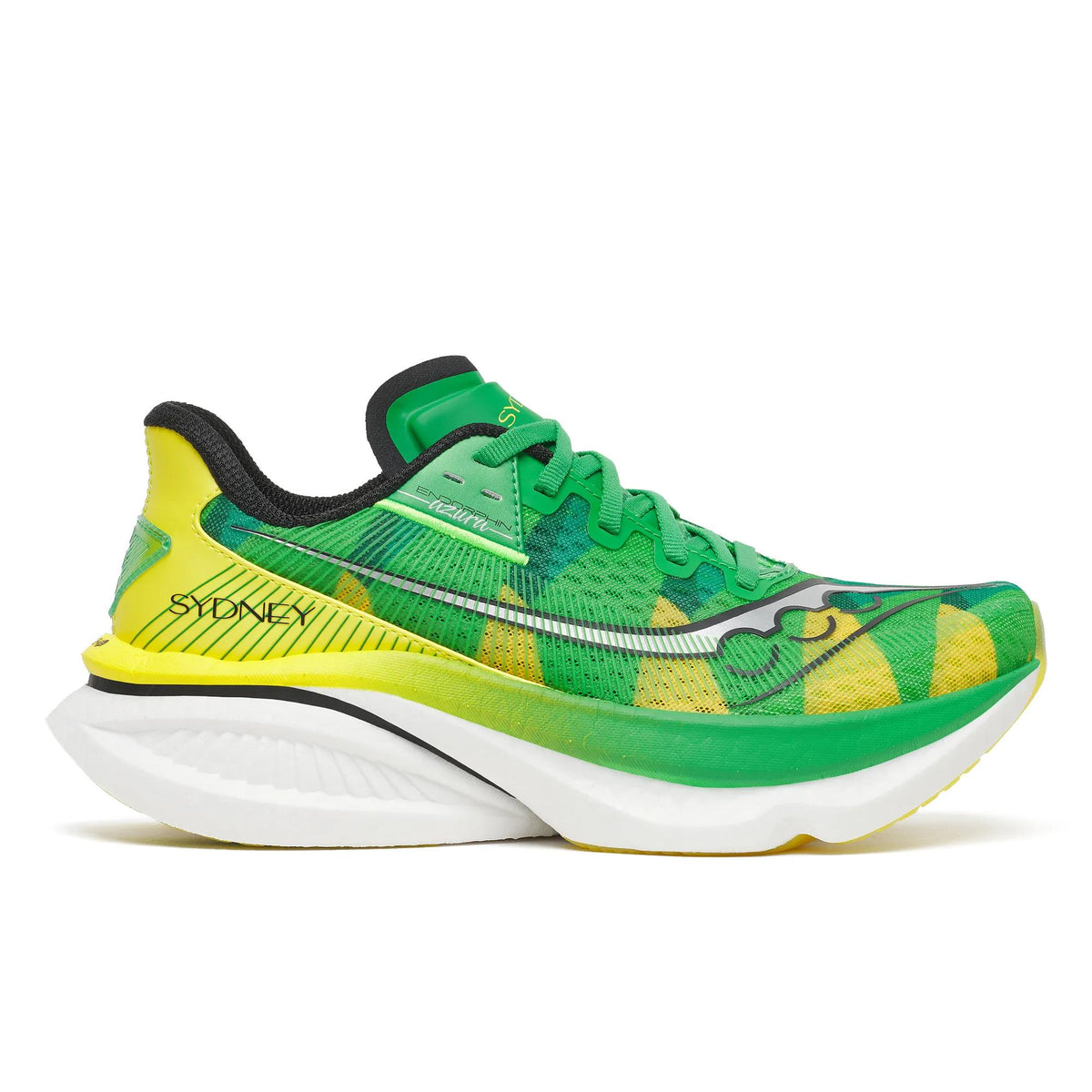 Saucony Women's Endorphin Azura 1035 Green/Yellow lateral