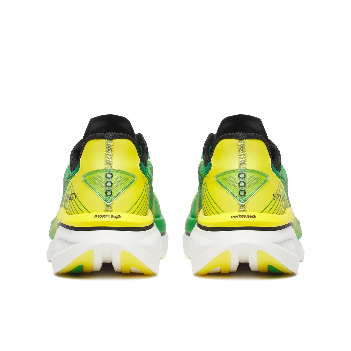 Saucony Women's Endorphin Azura 1035 Green/Yellow heel
