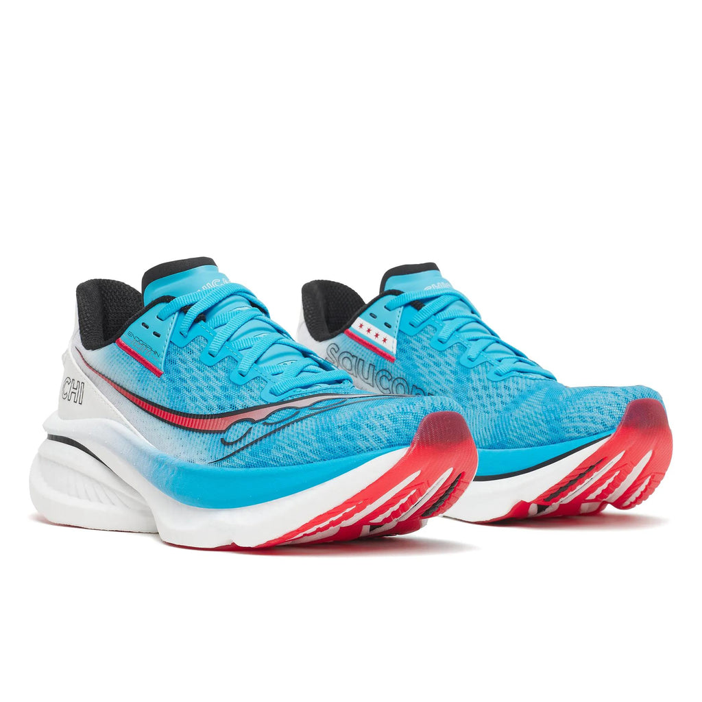 Saucony Women's Endorphin Azura 1037 Aquarius/Whi pair angle