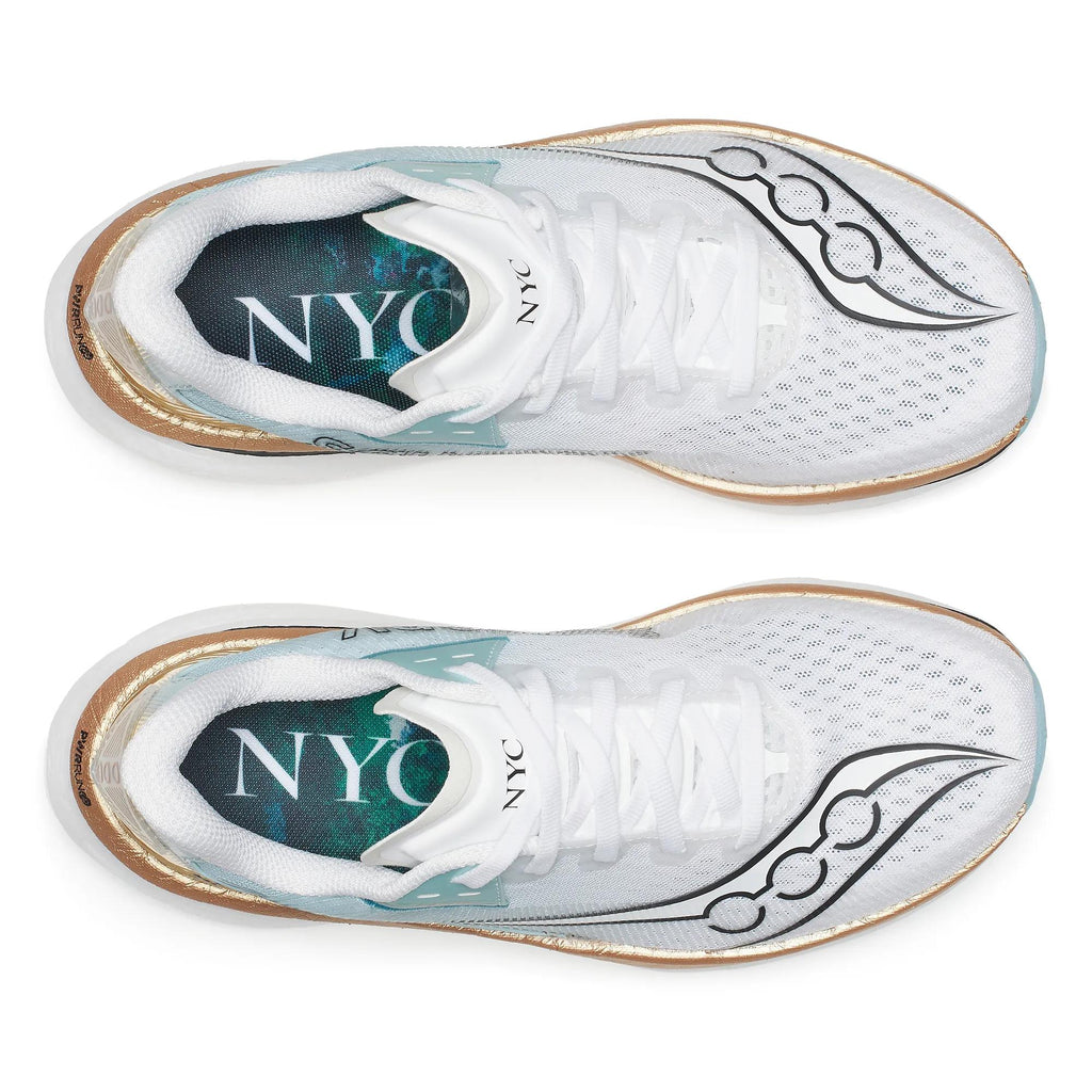 Saucony Women's Endorphin Azura 1038 White/Gold top