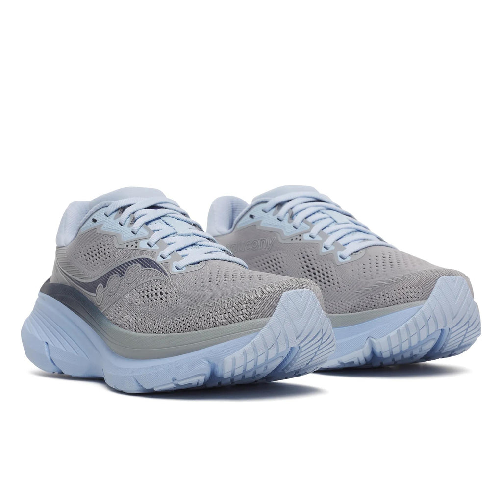 Saucony Women's Guide 19 1011 Fossil/Skywa pair angle