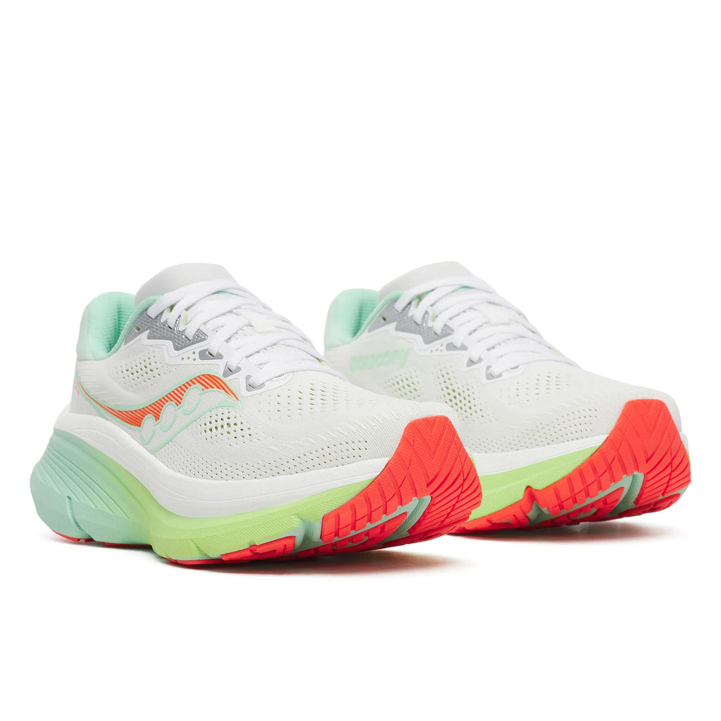 Saucony Women's Guide 19 1012 White/Tint pair angle
