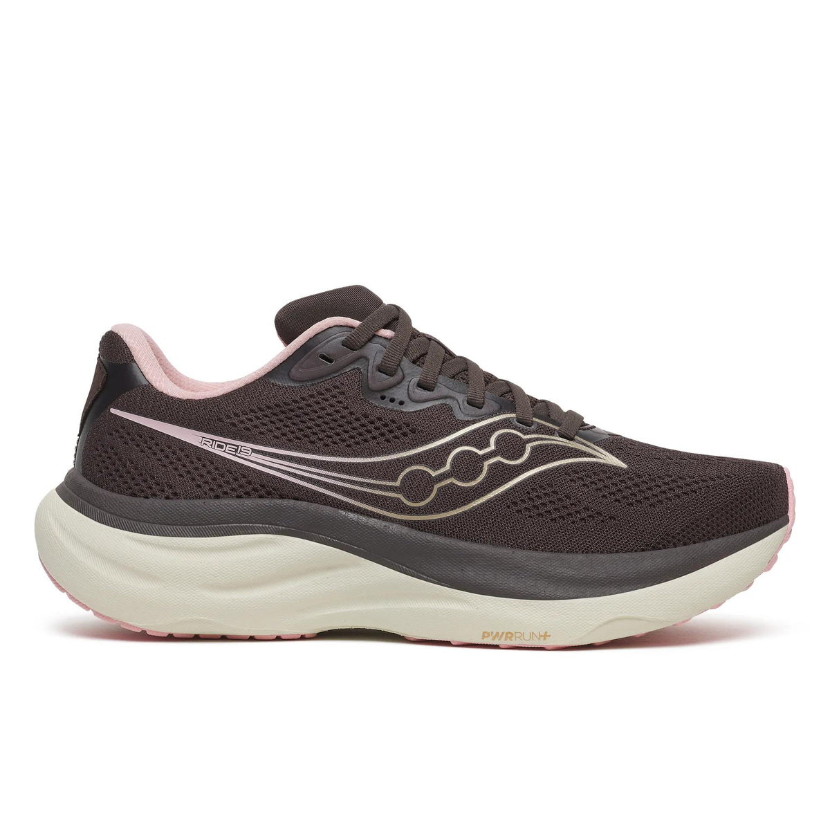 Saucony Women's Ride 19 1004 Torte/Eggshe lateral