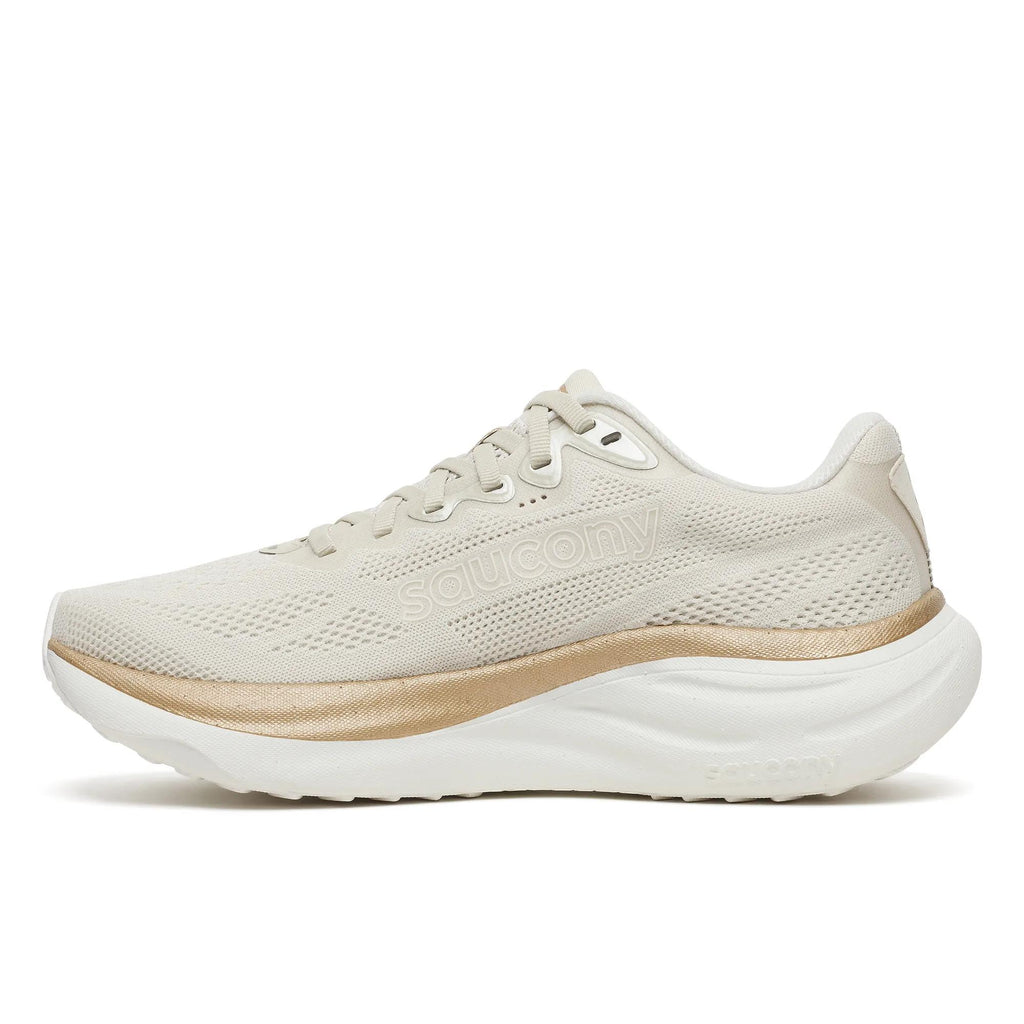 Saucony Women's Ride 19 1013 Eggshell/Ivo medial