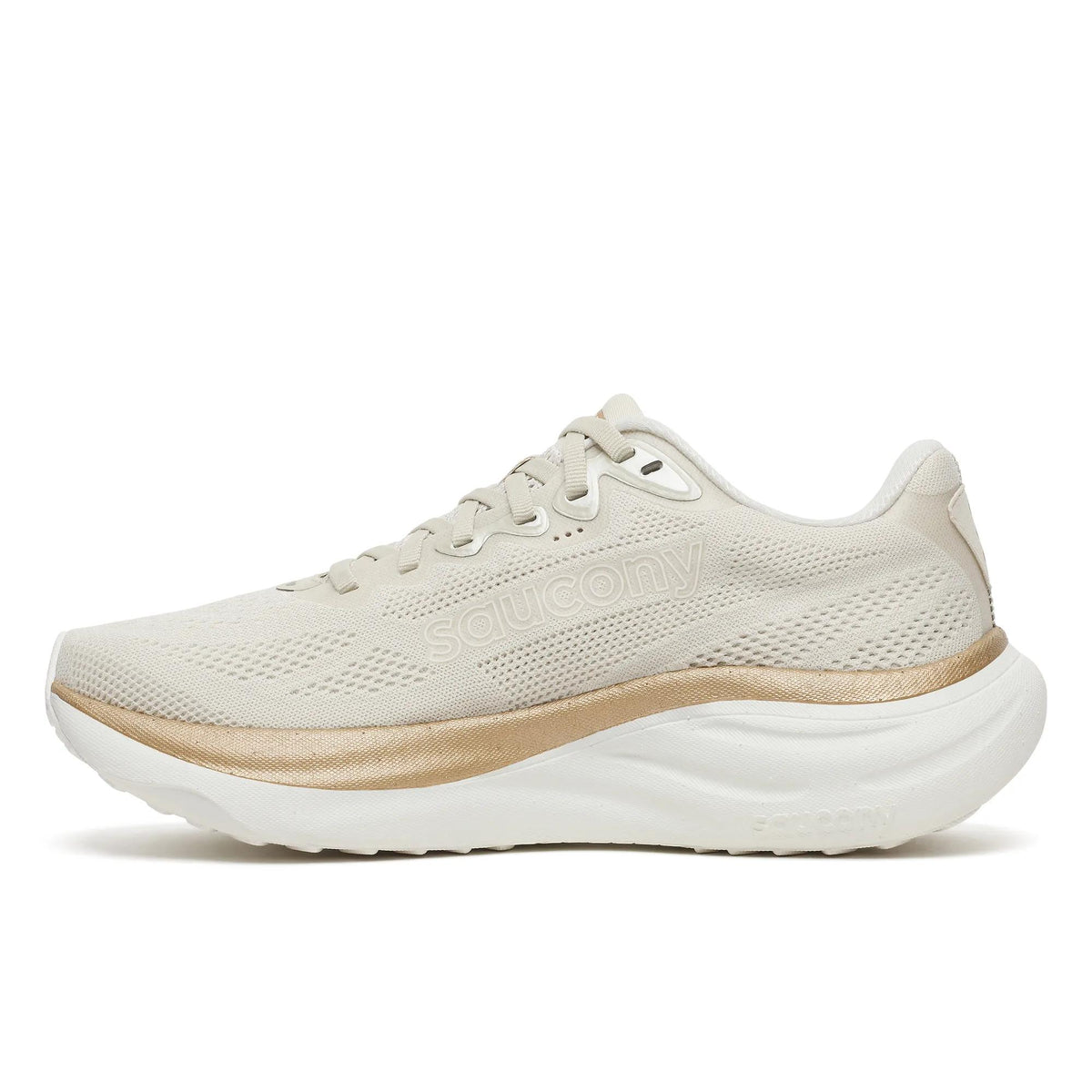 Saucony Women's Ride 19 1013 Eggshell/Ivo medial