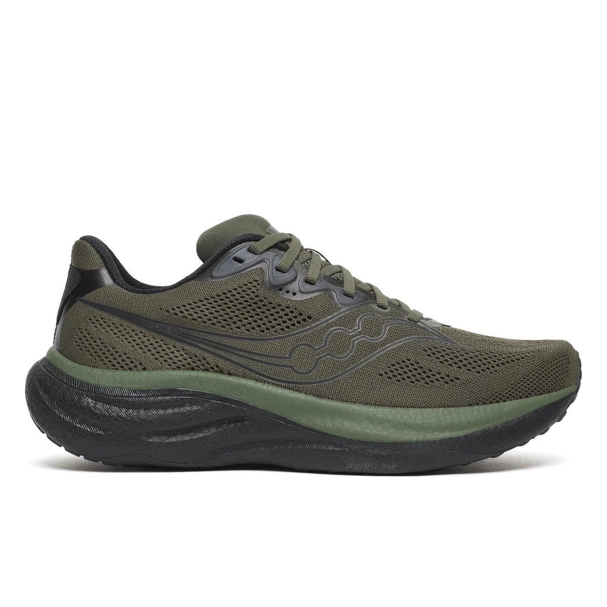Saucony Men's Ride 19 1008 Fatigue/Blac lateral