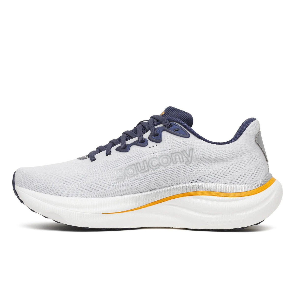 Saucony Men's Ride 19 1012 White/Naval medial