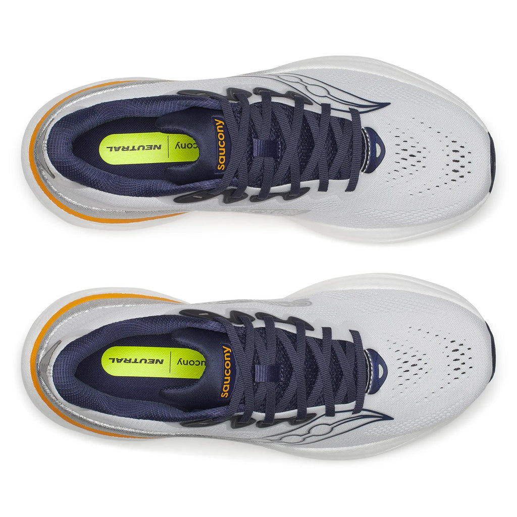 Saucony Men's Ride 19 1012 White/Naval top