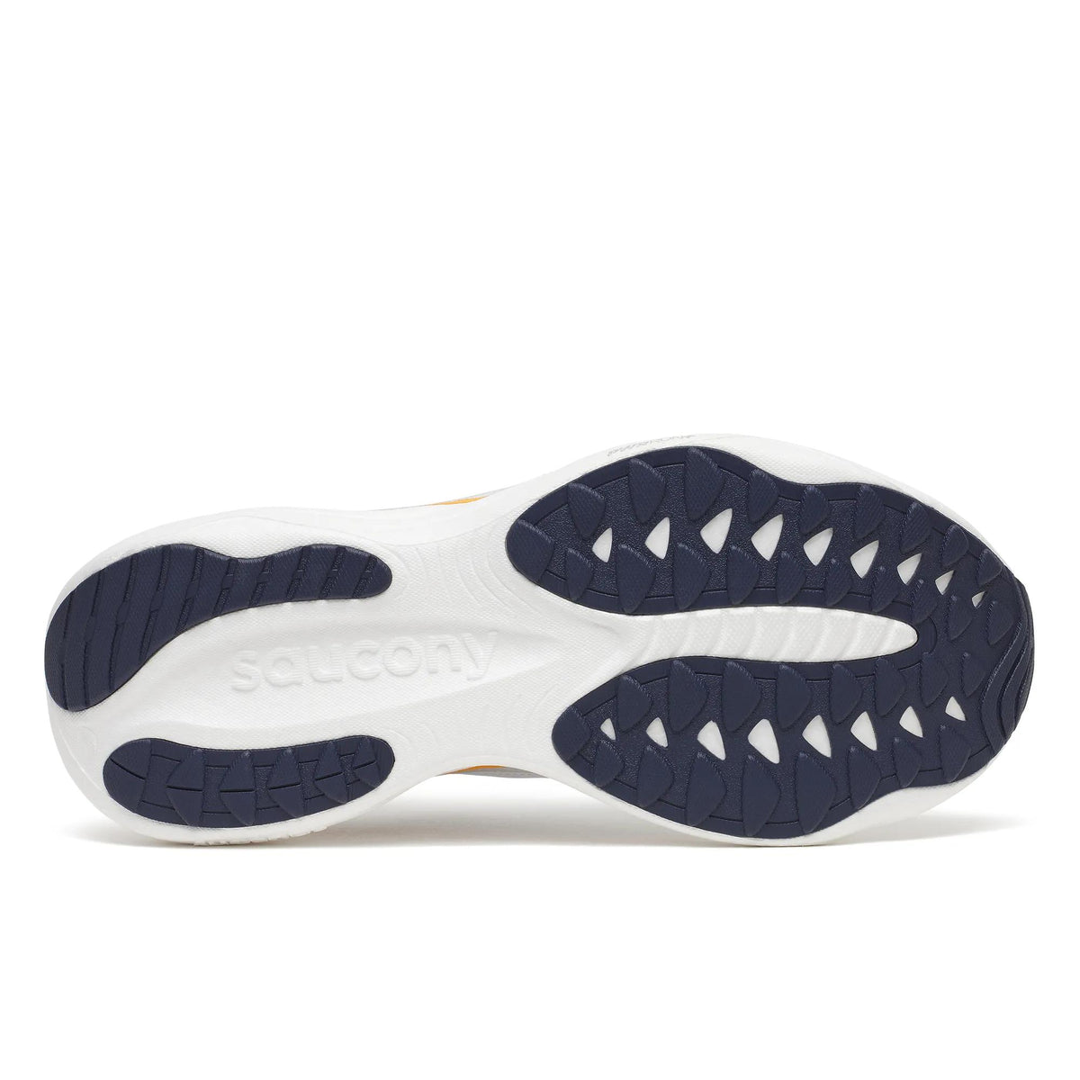 Saucony Men's Ride 19 1012 White/Naval outsole