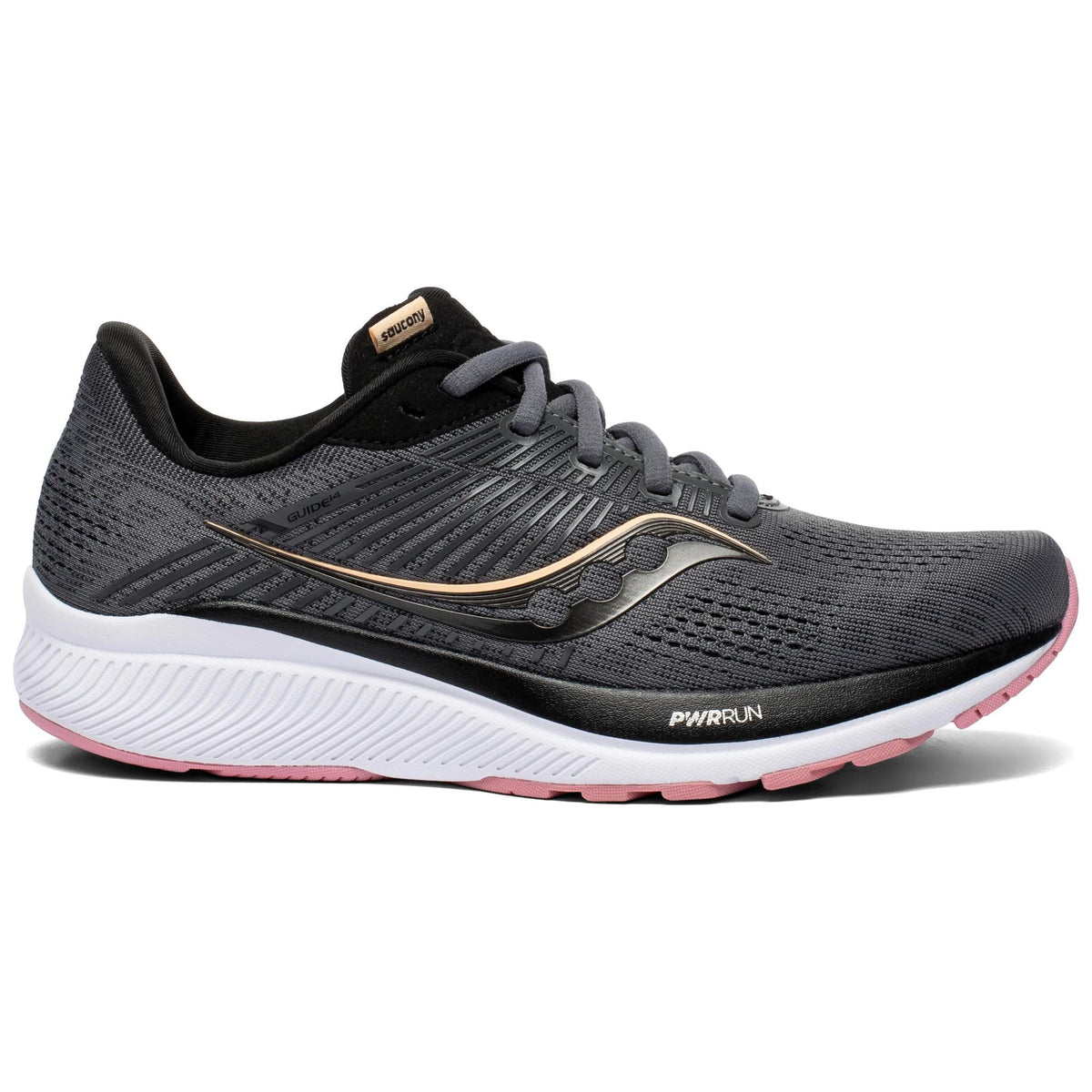 Saucony Women's Guide 14 45 Black/Red lateral