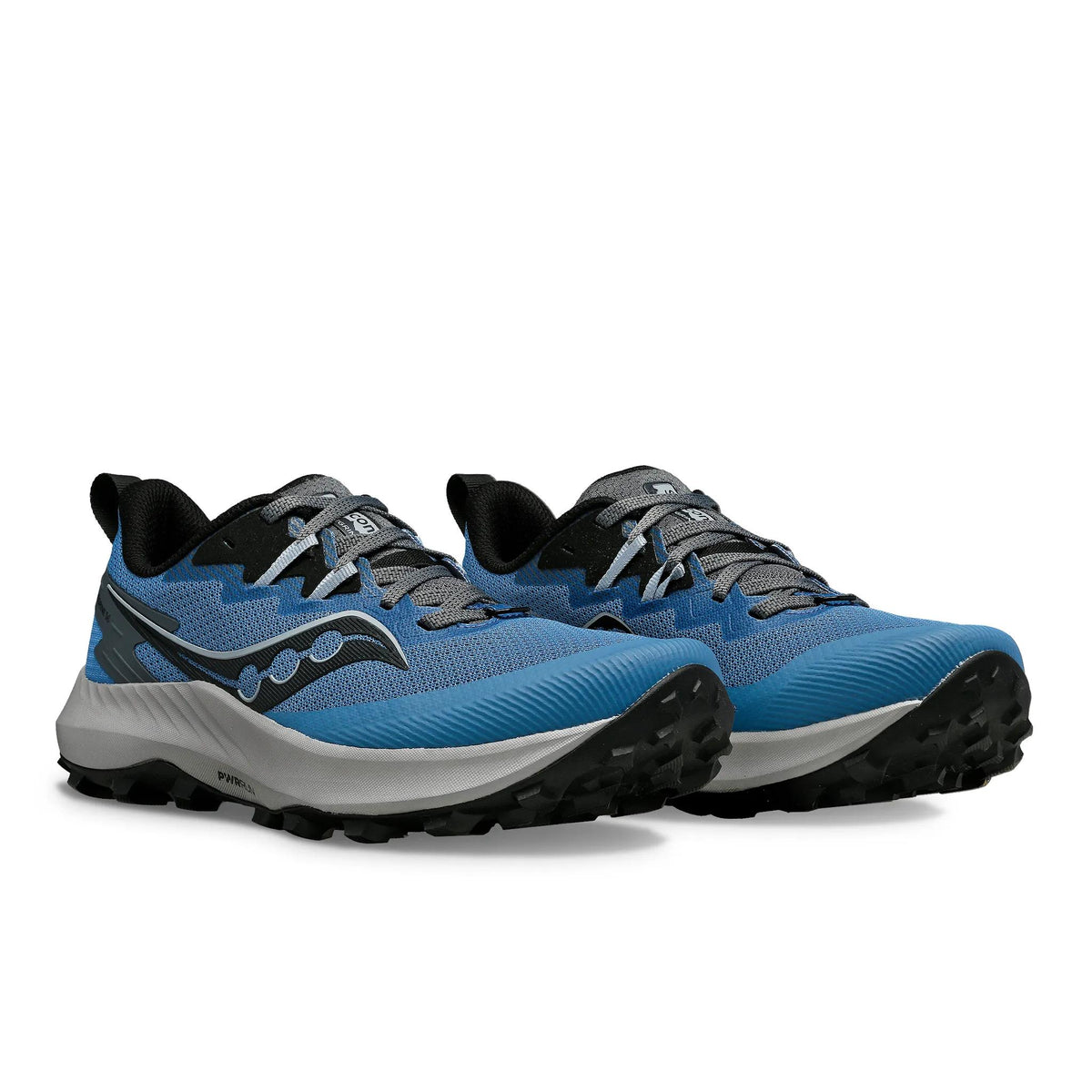 Saucony Women's Peregrine 14 101 Astro/Carbon pair angle