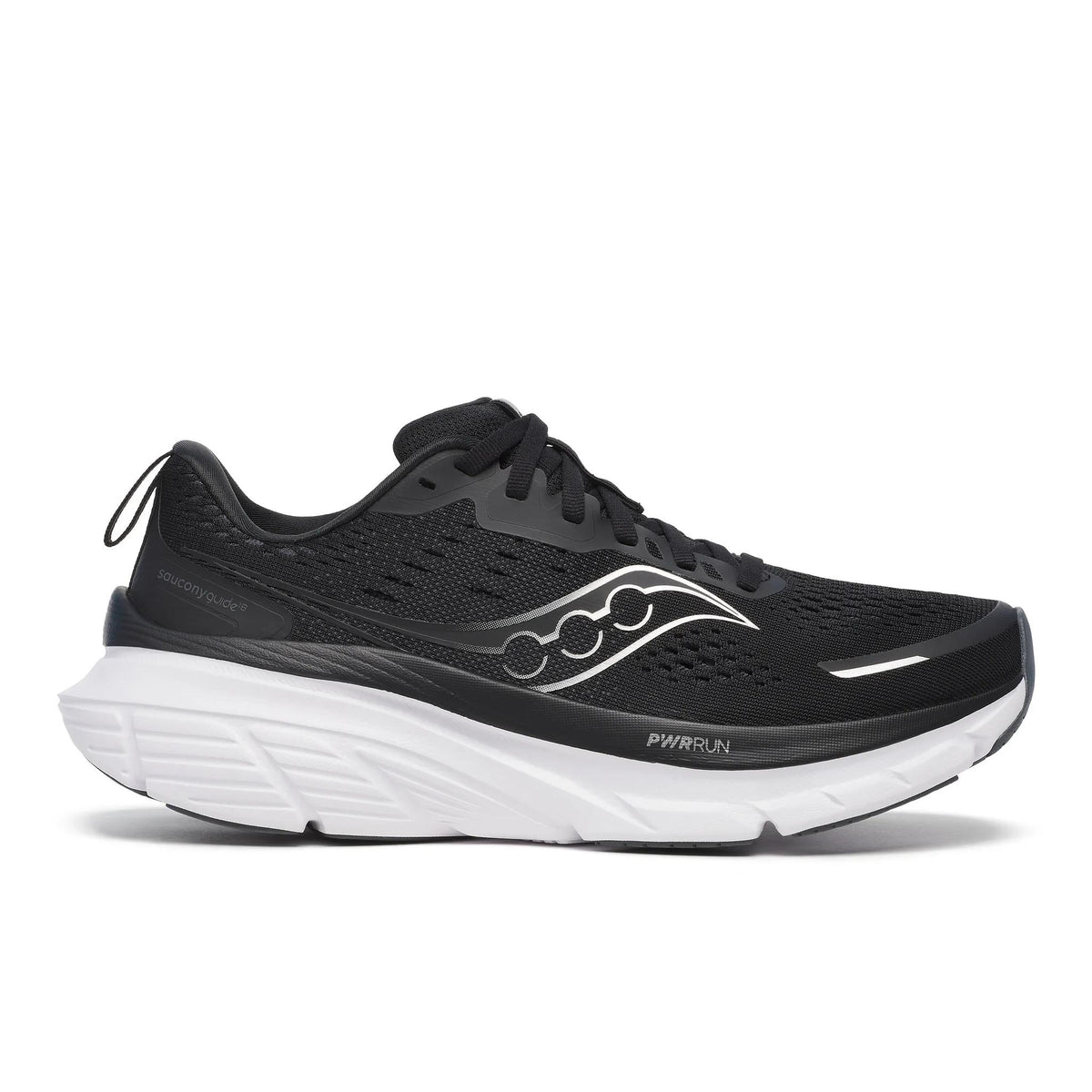 Saucony Women's Guide 18 100 Black/White lateral