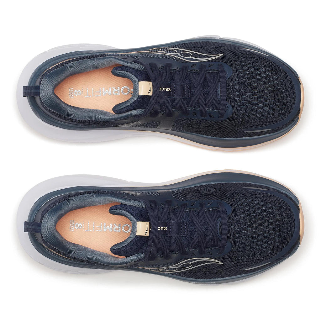 Saucony Women's Guide 18 162 Navy/Apricot top