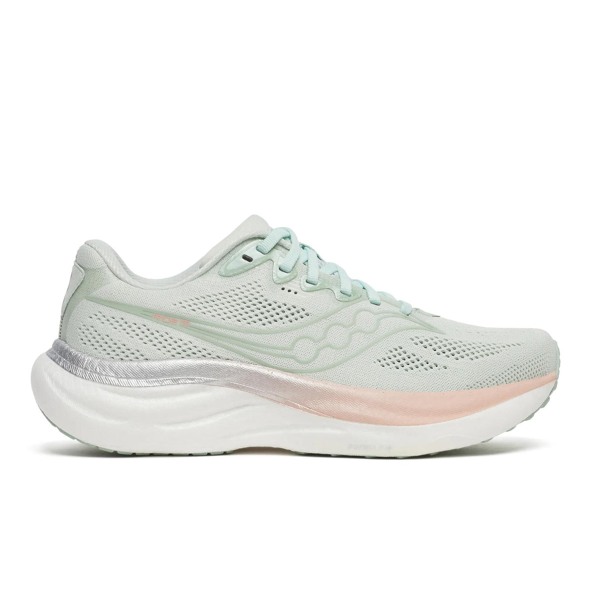 Saucony Women's Ride 19 128 Mist/Cameo lateral