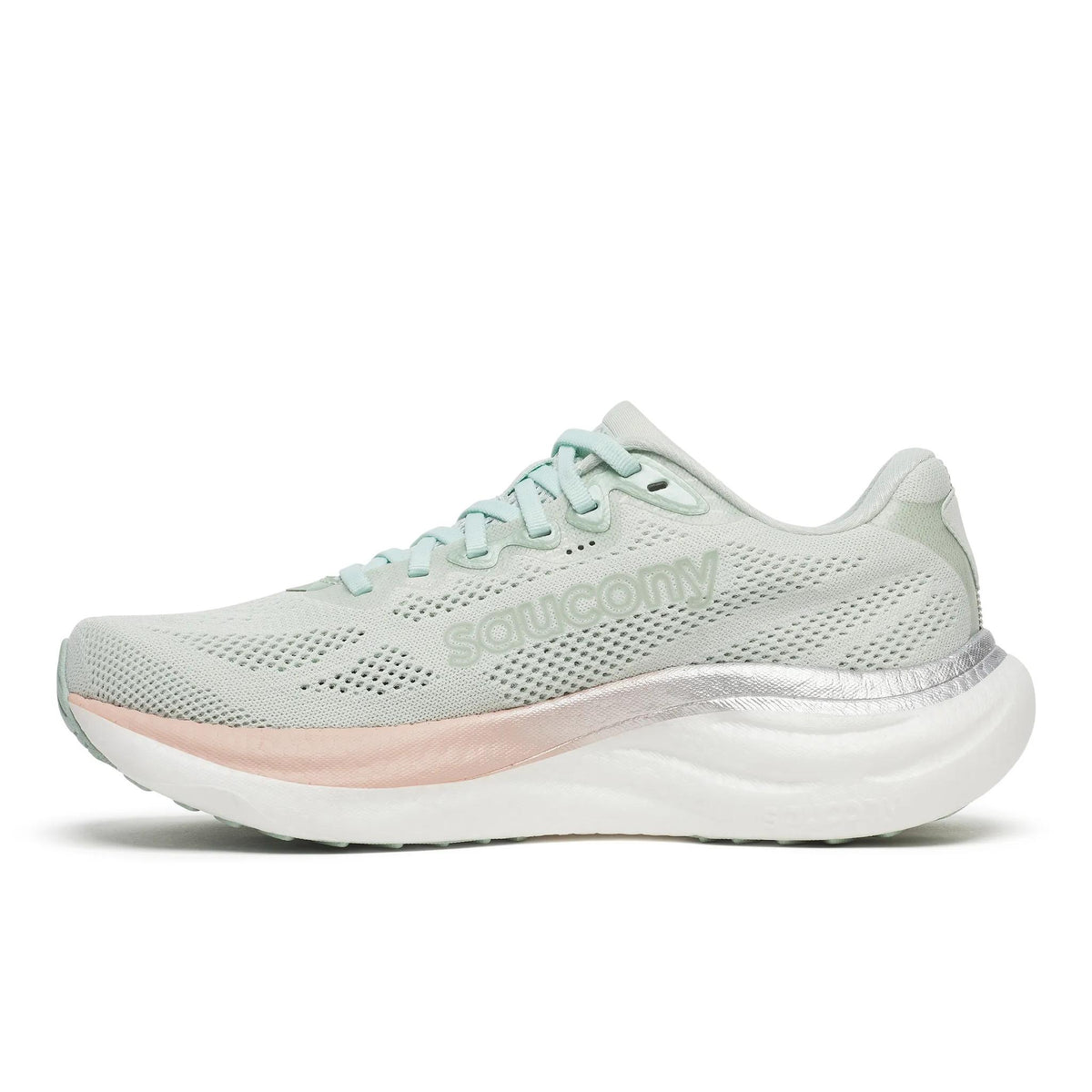 Saucony Women's Ride 19 128 Mist/Cameo medial