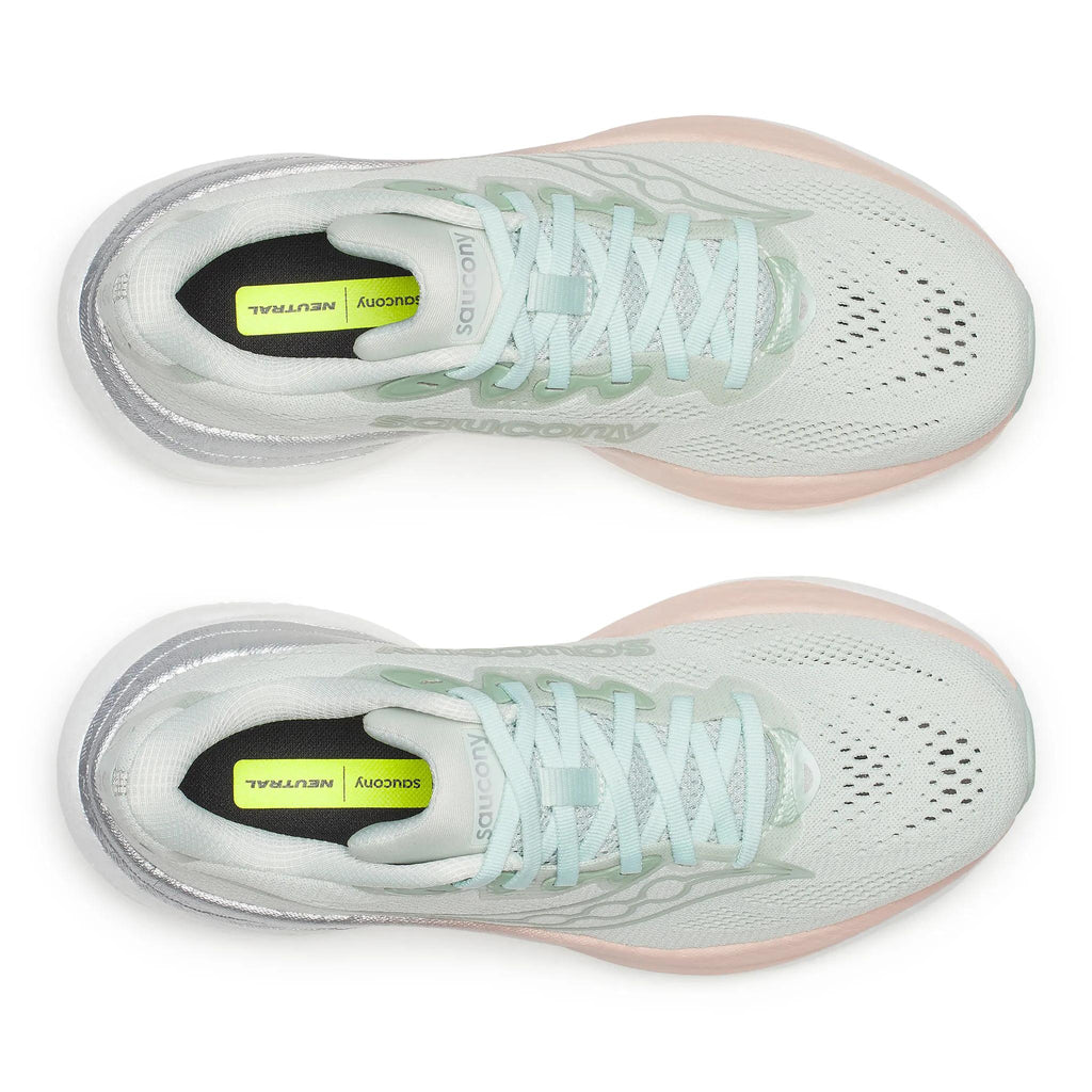 Saucony Women's Ride 19 128 Mist/Cameo top