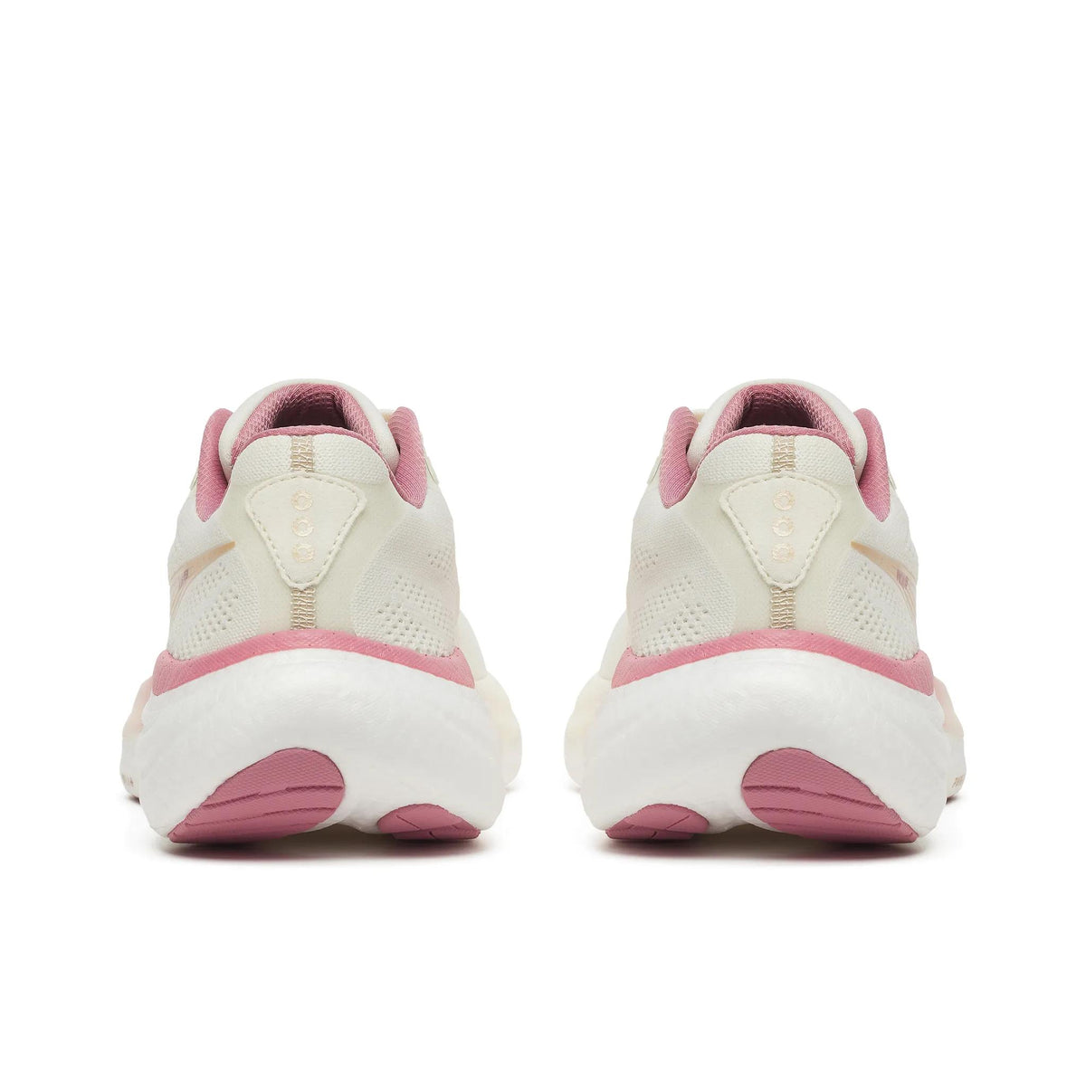 Saucony Women's Ride 19 142 Vanilla/Mauve heel