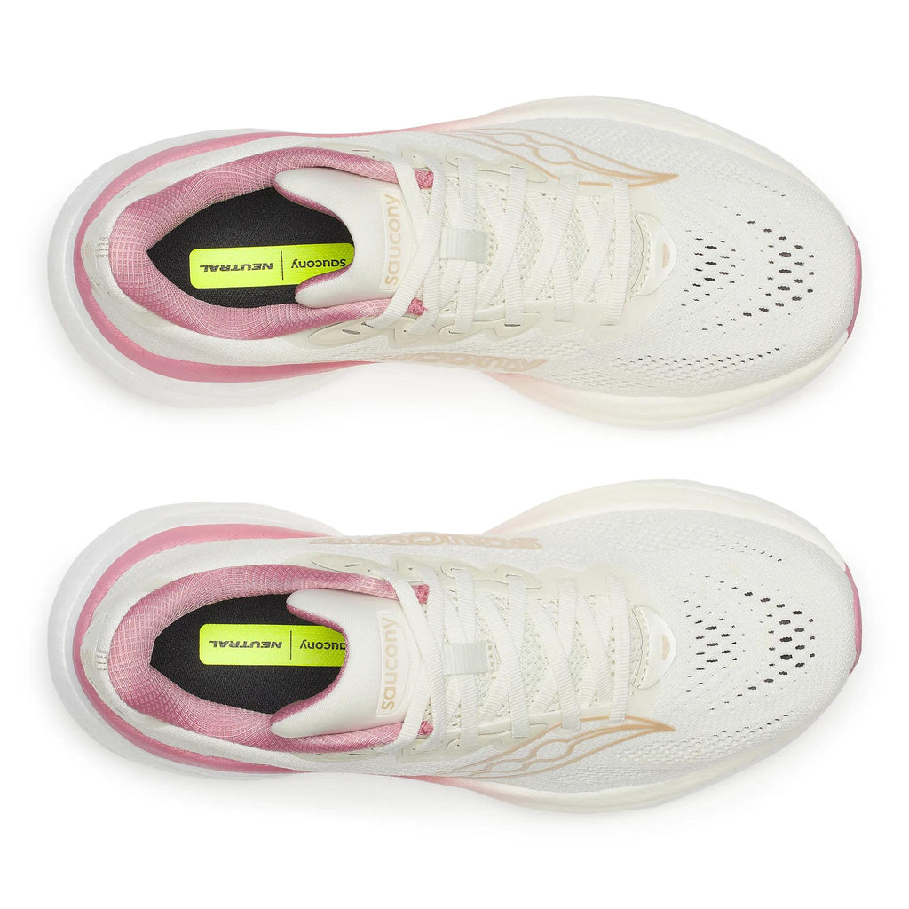 Saucony Women's Ride 19 142 Vanilla/Mauve top