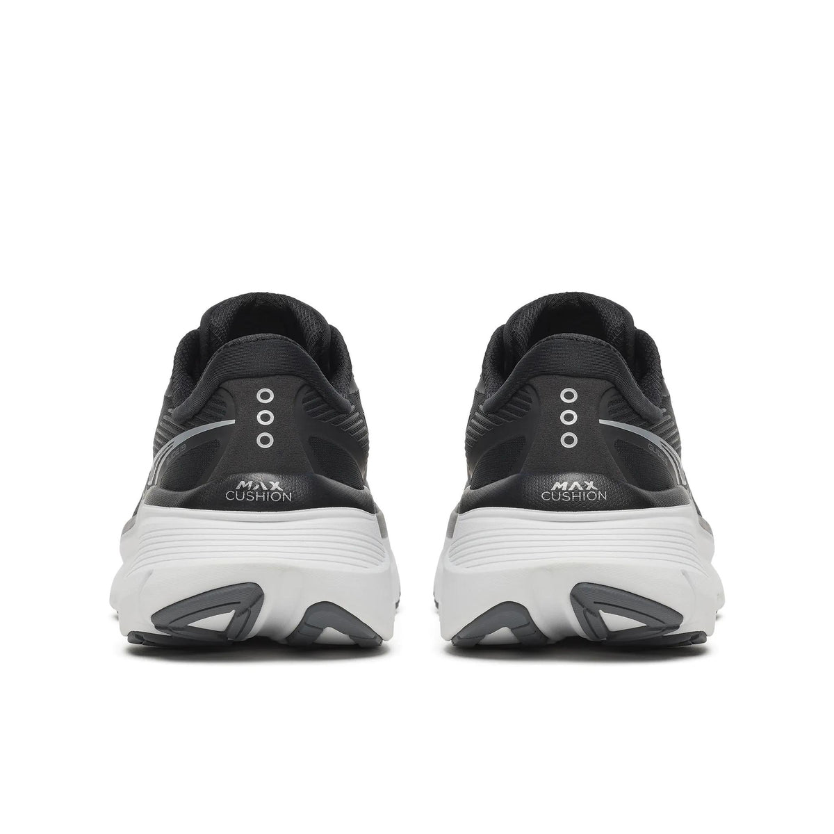Saucony Women's Guide 19 100 Black/Silver heel