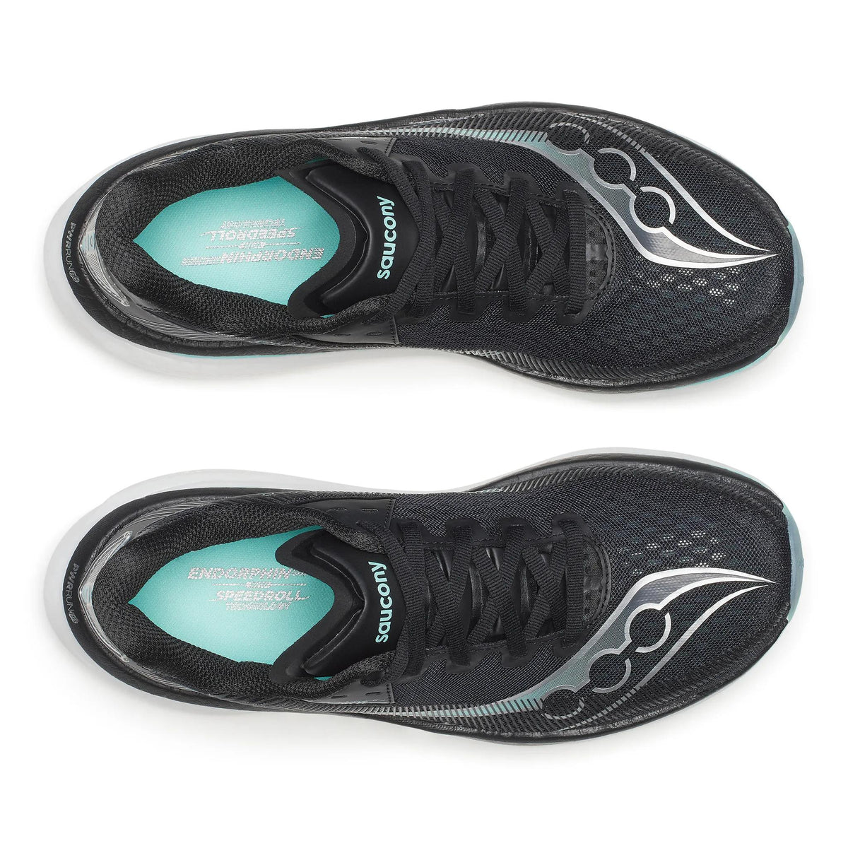 Saucony Women's Endorphin Azura 100 Black/Aqua top