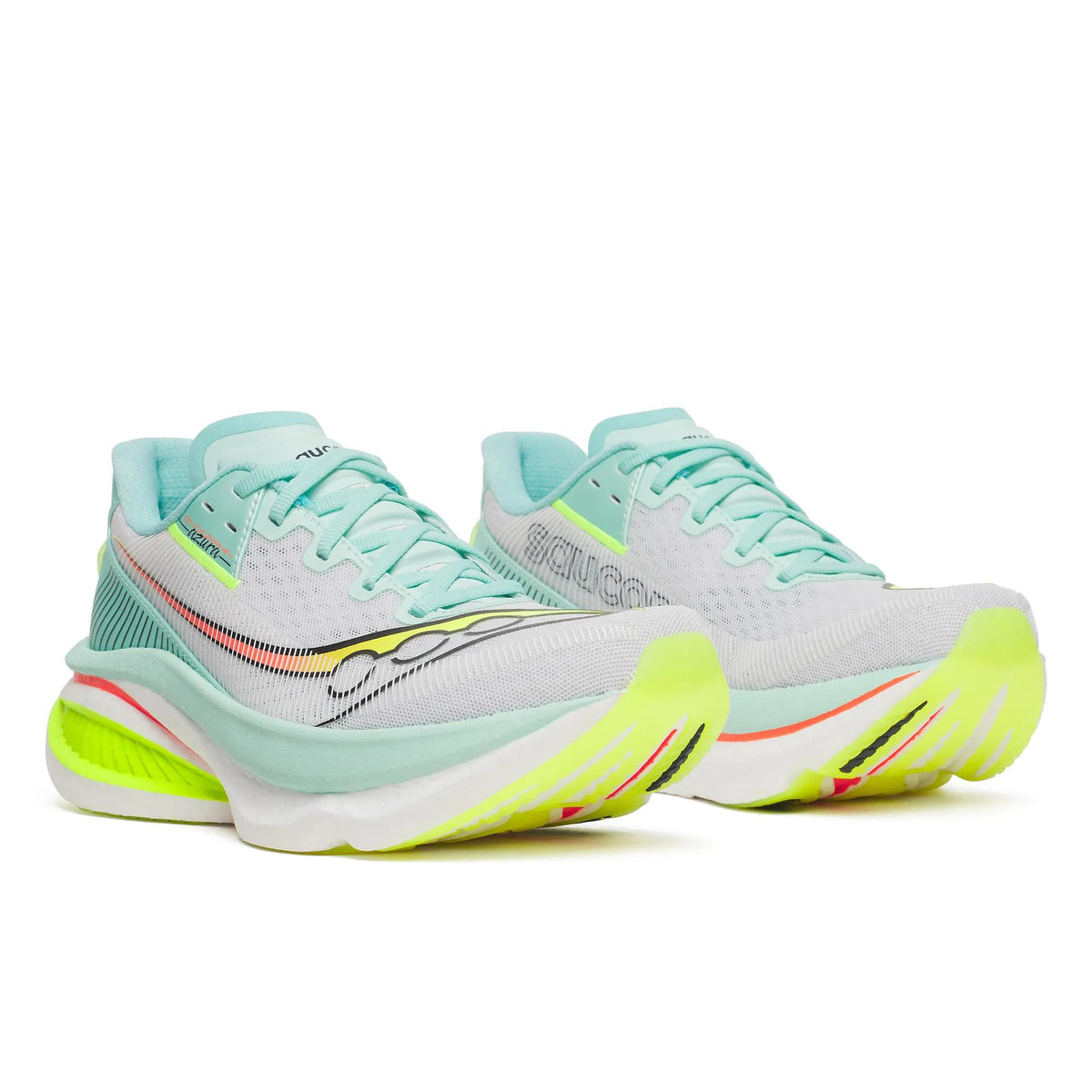 Saucony Women's Endorphin Azura 124 White/Splash pair angle