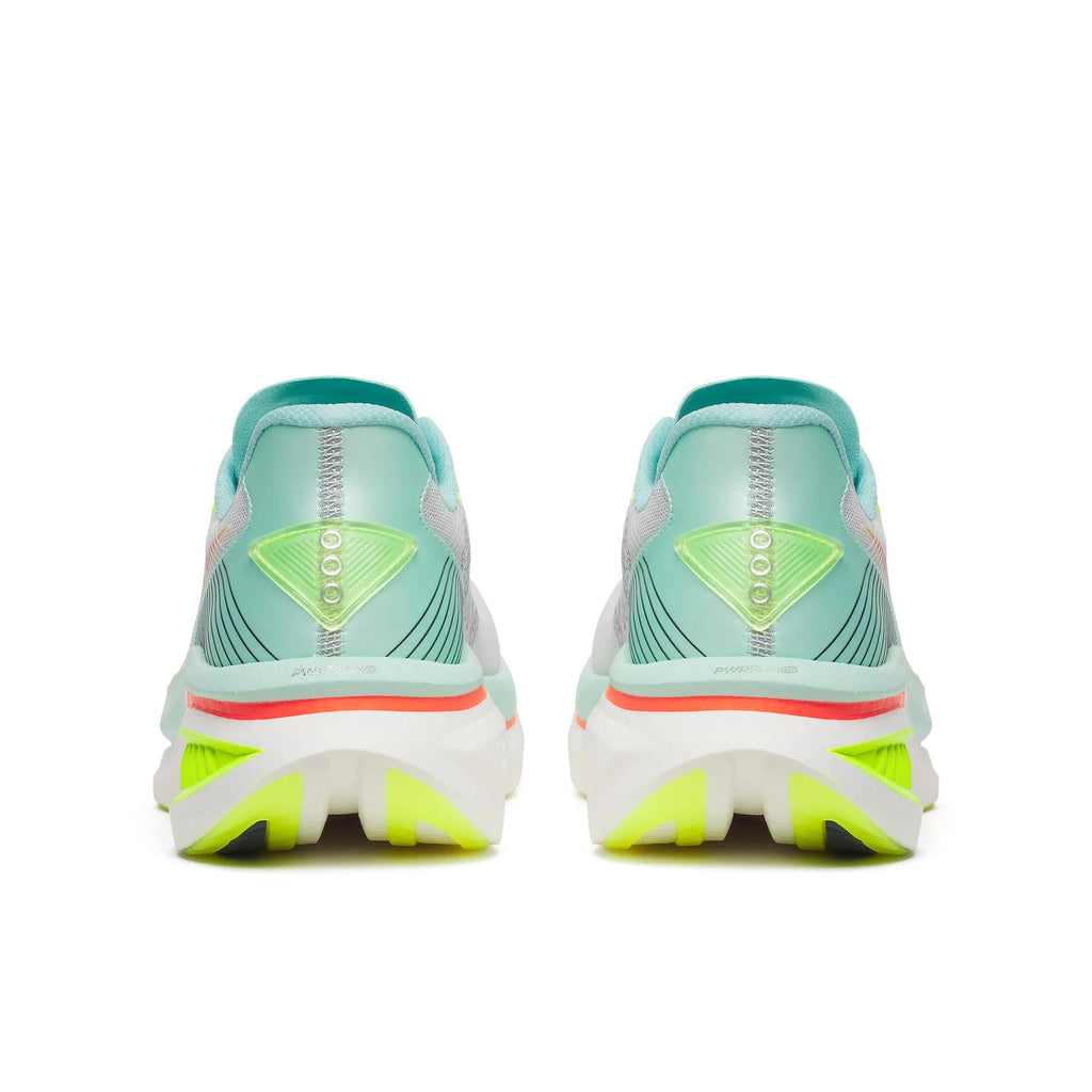 Saucony Women's Endorphin Azura 124 White/Splash heel