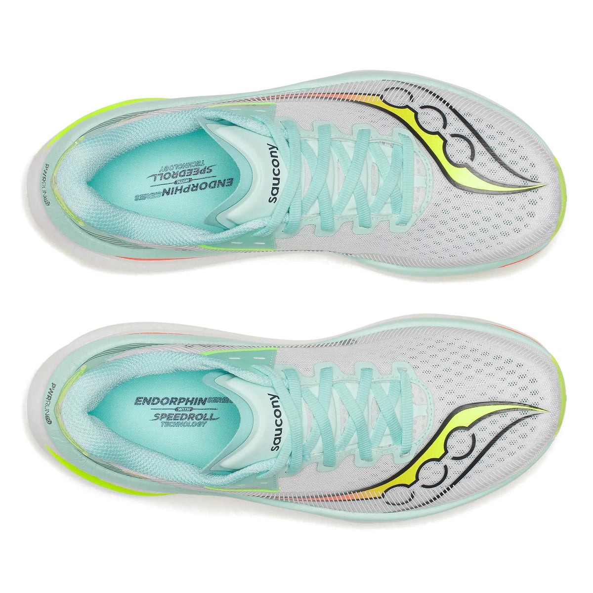 Saucony Women's Endorphin Azura 124 White/Splash top