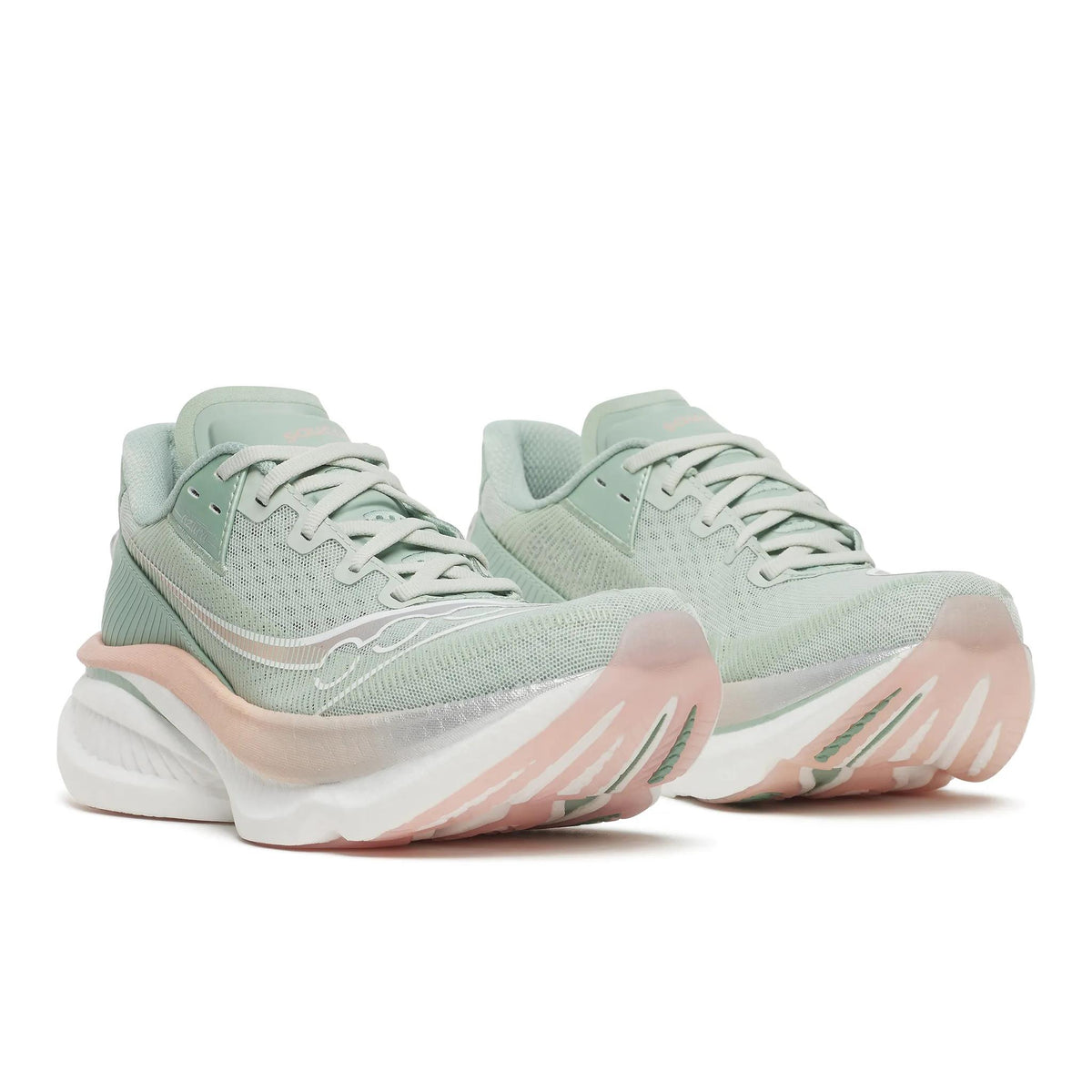 Saucony Women's Endorphin Azura 132 Mist/Cameo pair angle