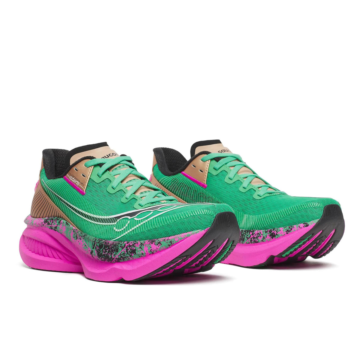 Saucony Women's Endorphin Azura 401 Garden/Black pair angle