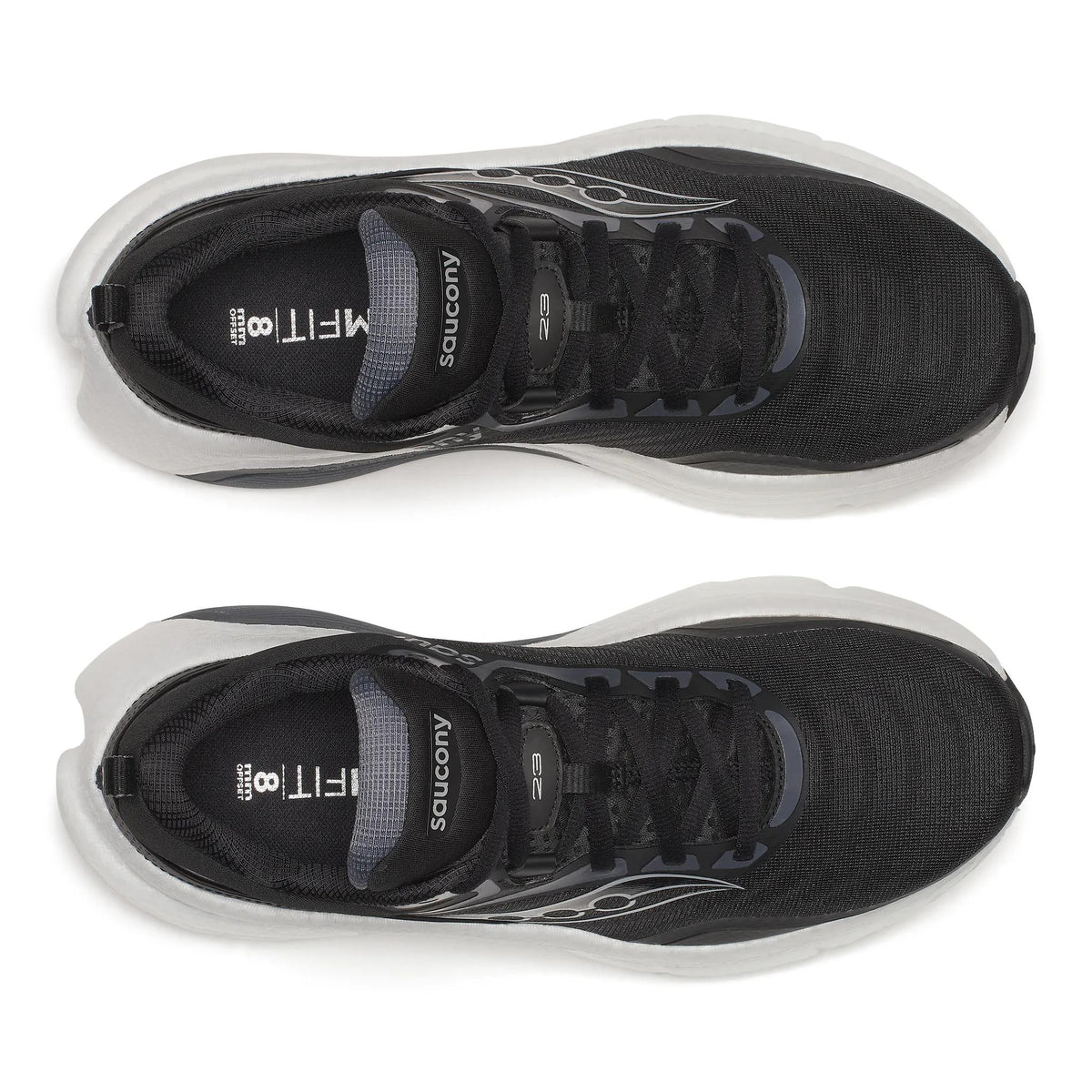 Saucony Women's Omni ST 23 100 Black/Silver top