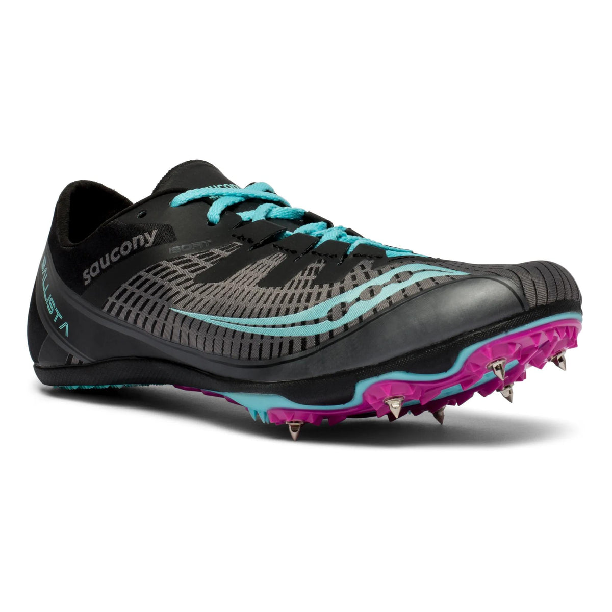 Saucony Women's Ballista 2 4 Black/Blue/Purple top