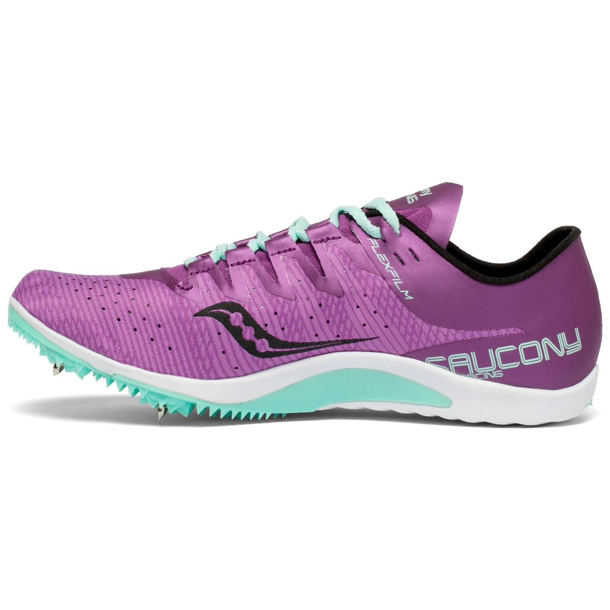 Saucony Women's Endorphin 2 3 Purple/Teal pair angle