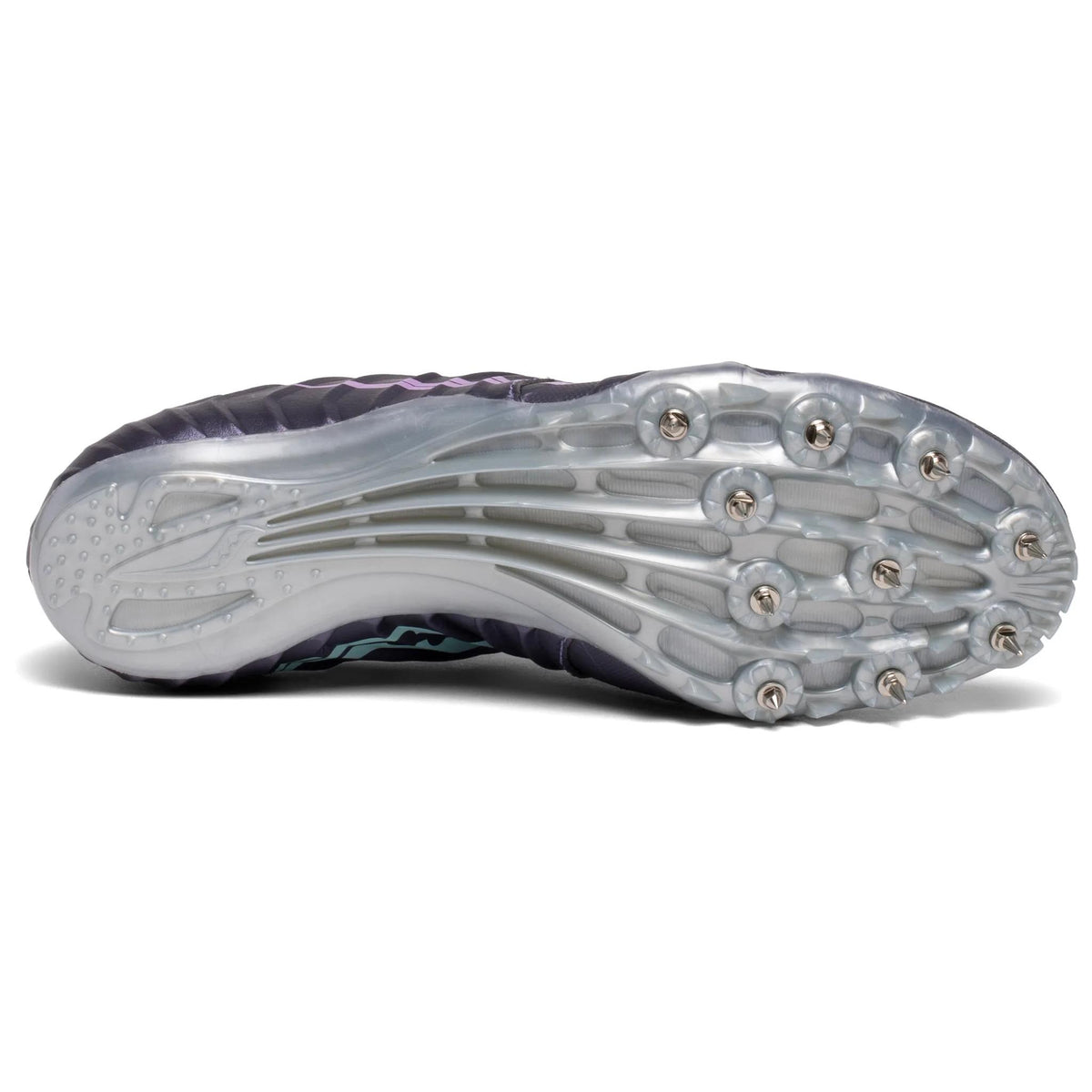 Saucony Women's Showdown 5 2 Purple/Teal heel