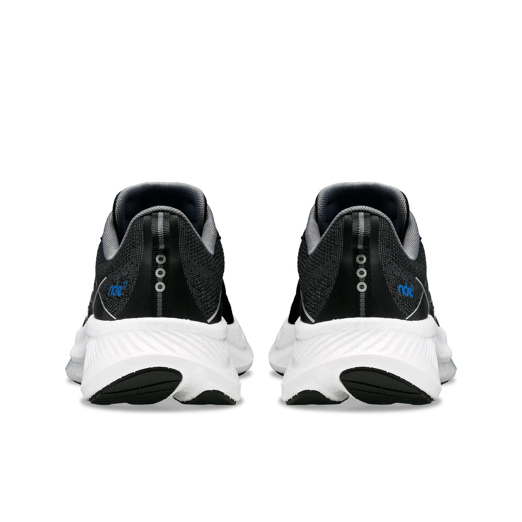 Saucony Men's Ride 17 100 White/Black heel