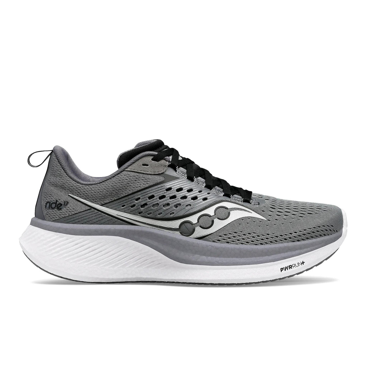 Saucony Men's Ride 17 107 Black lateral