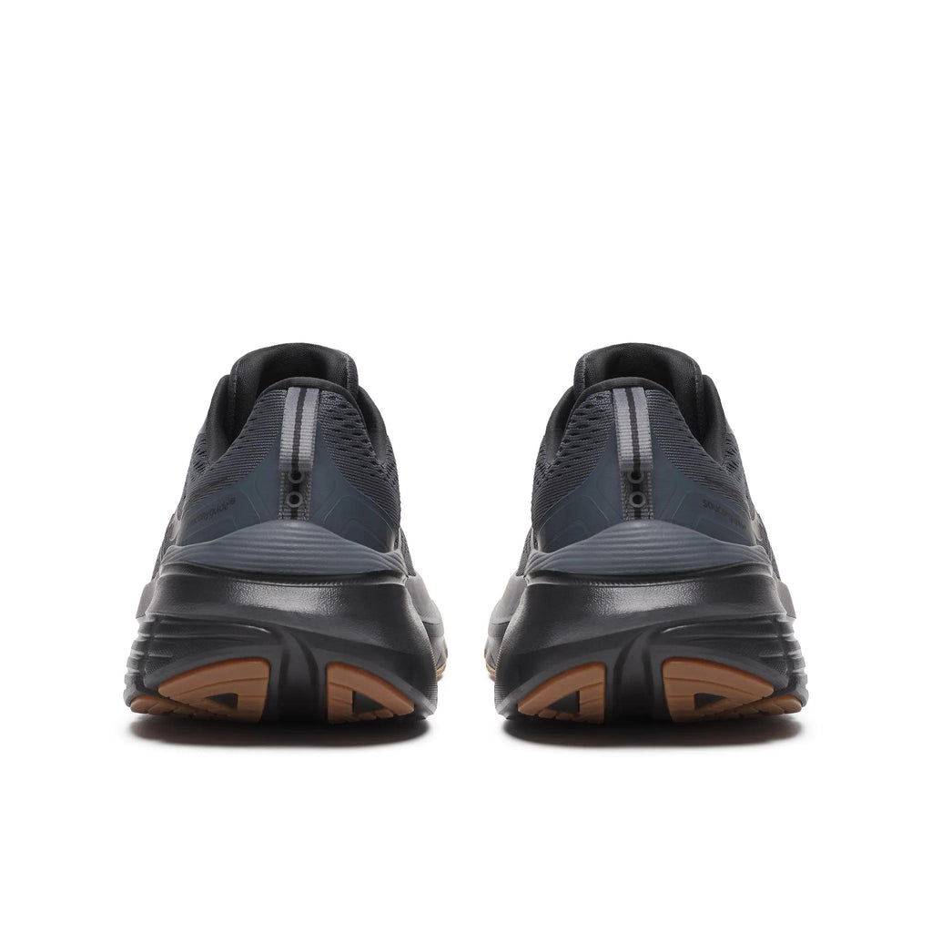 Saucony Men's Guide 18 103 Shadow/Gum heel