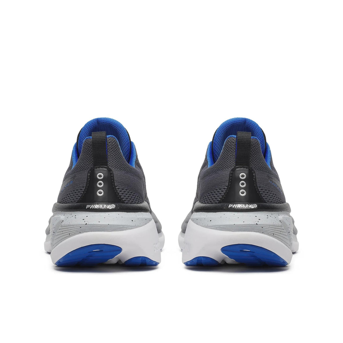 Saucony Men's Hurricane 25 120 Shadow/Black heel